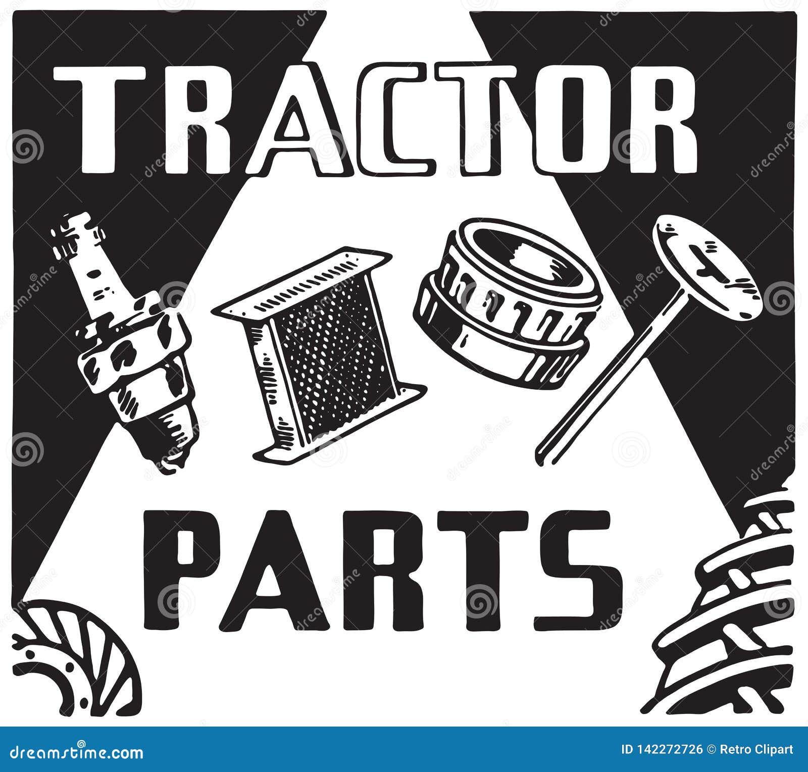 Tractor Parts stock illustration. Illustration of pistons 142272726