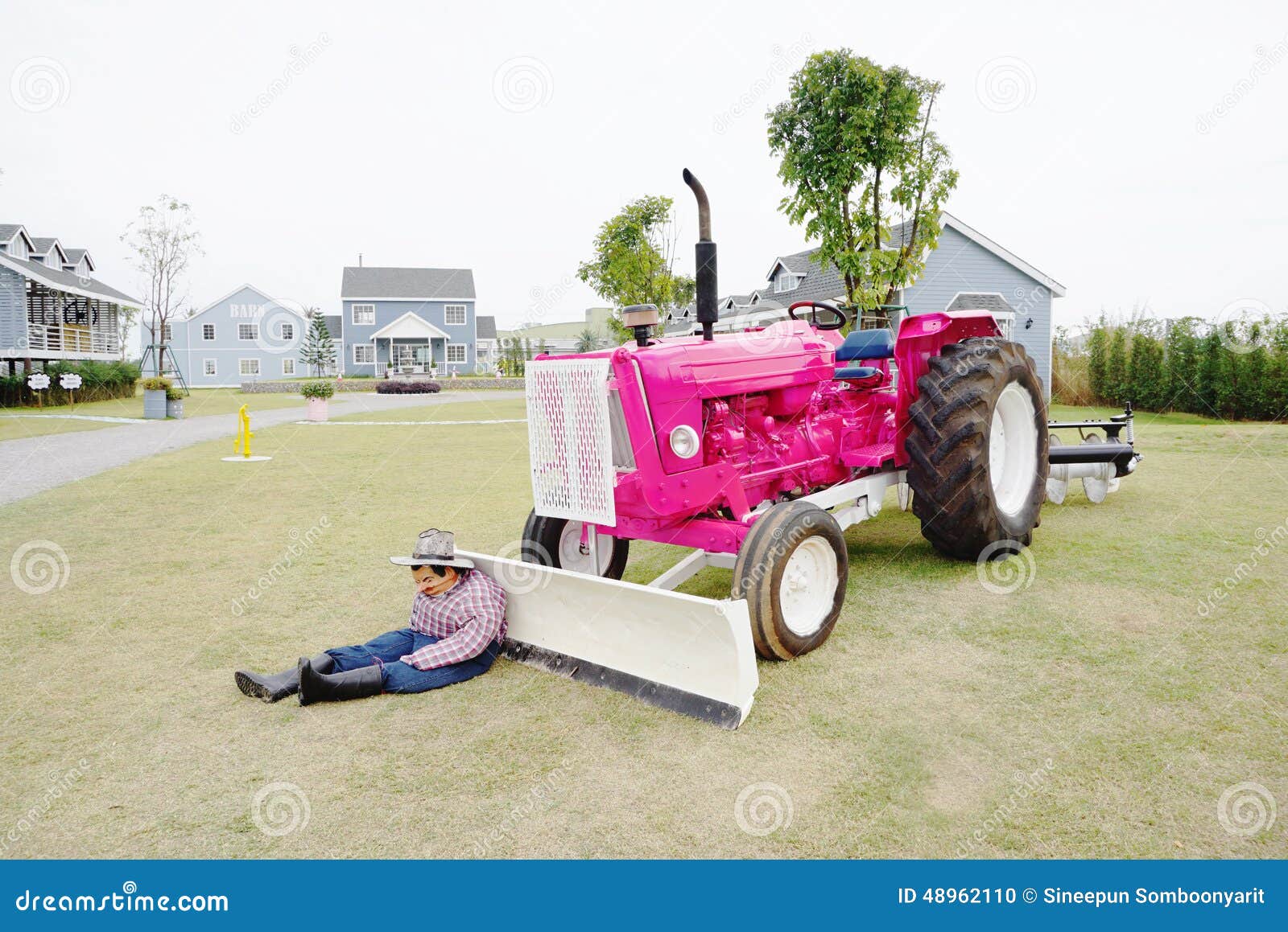 fricción Desarrollado Tractor de Granja con apertura del capó-disponible en color de rosa, Toyland 