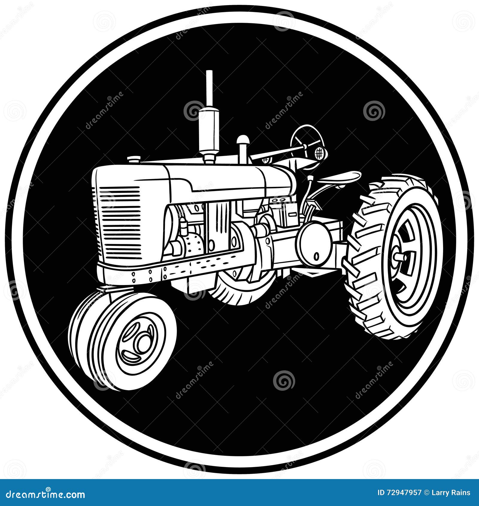 Tractor Symbol stock vector. Illustration of equipment 72947957