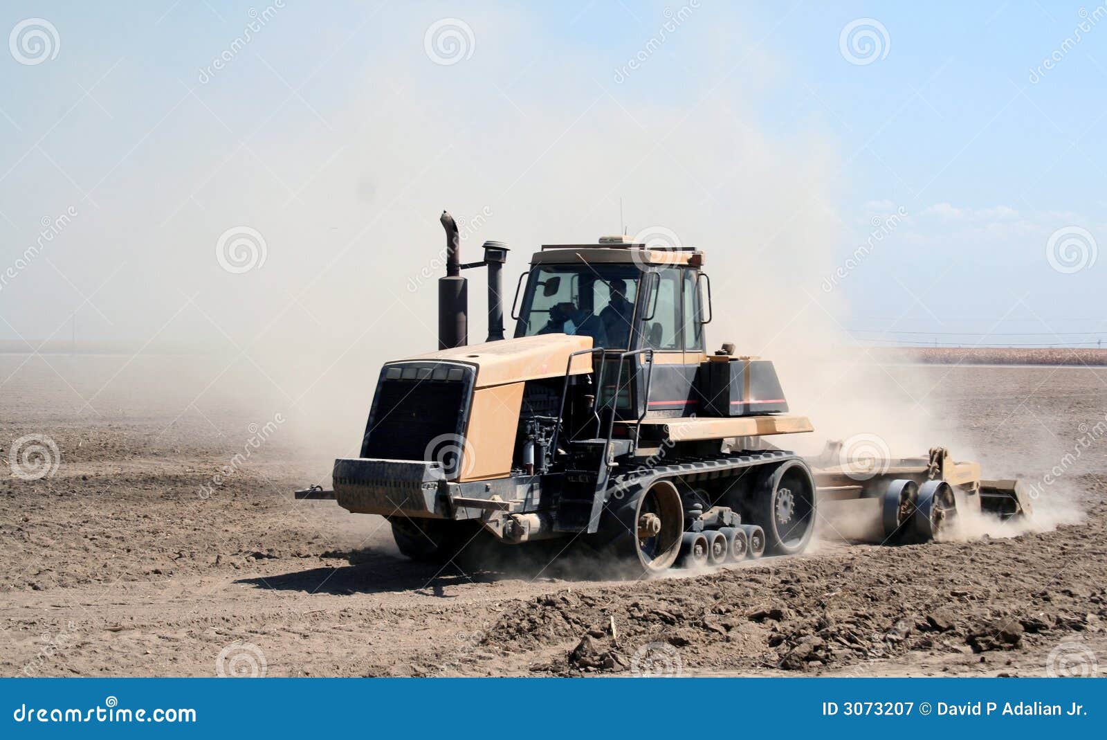 Tractor Tilling stock image. Image of plough, agriculture 3073207
