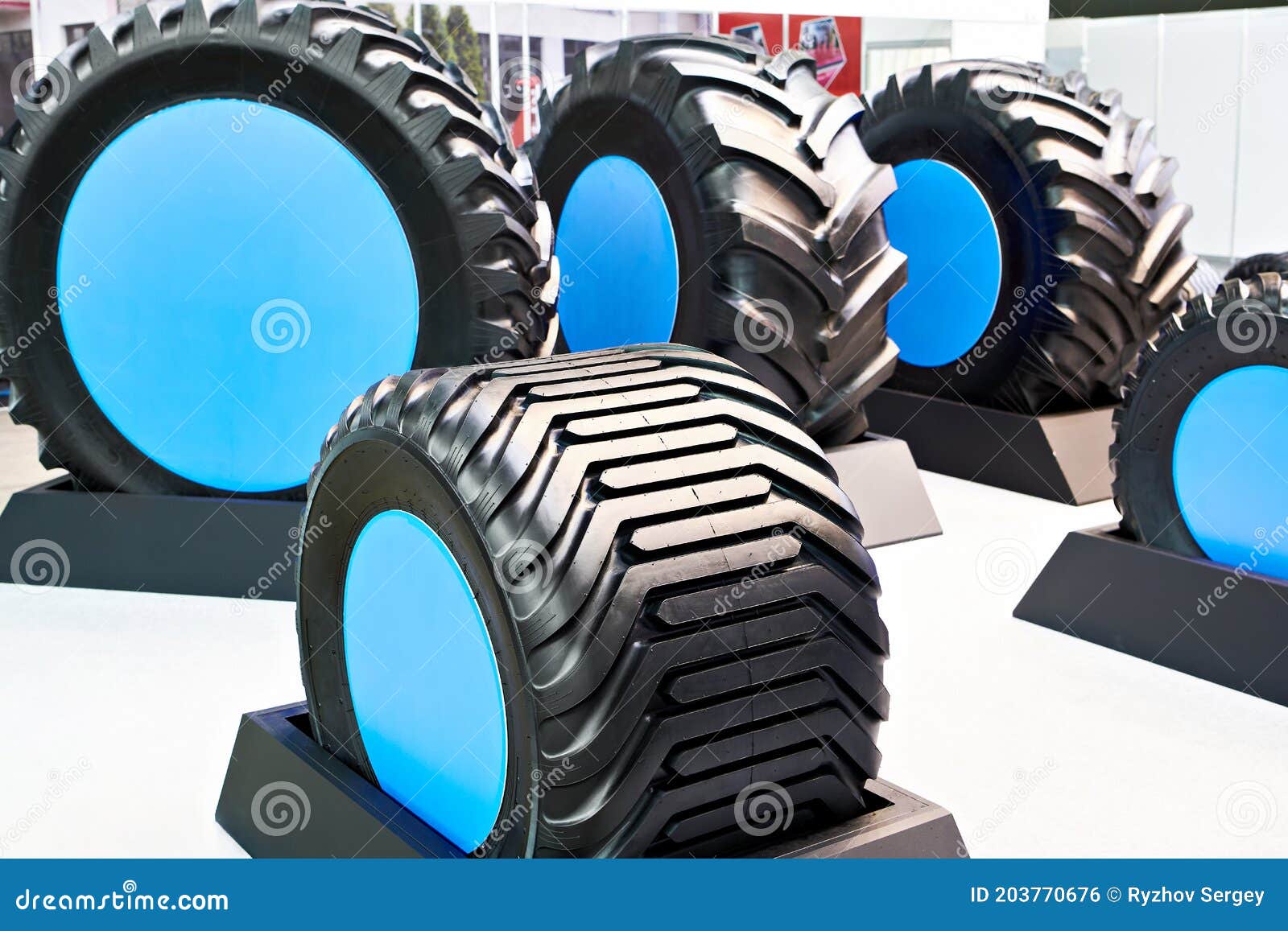 Tractor tires in store stock photo. Image of exhibition 203770676