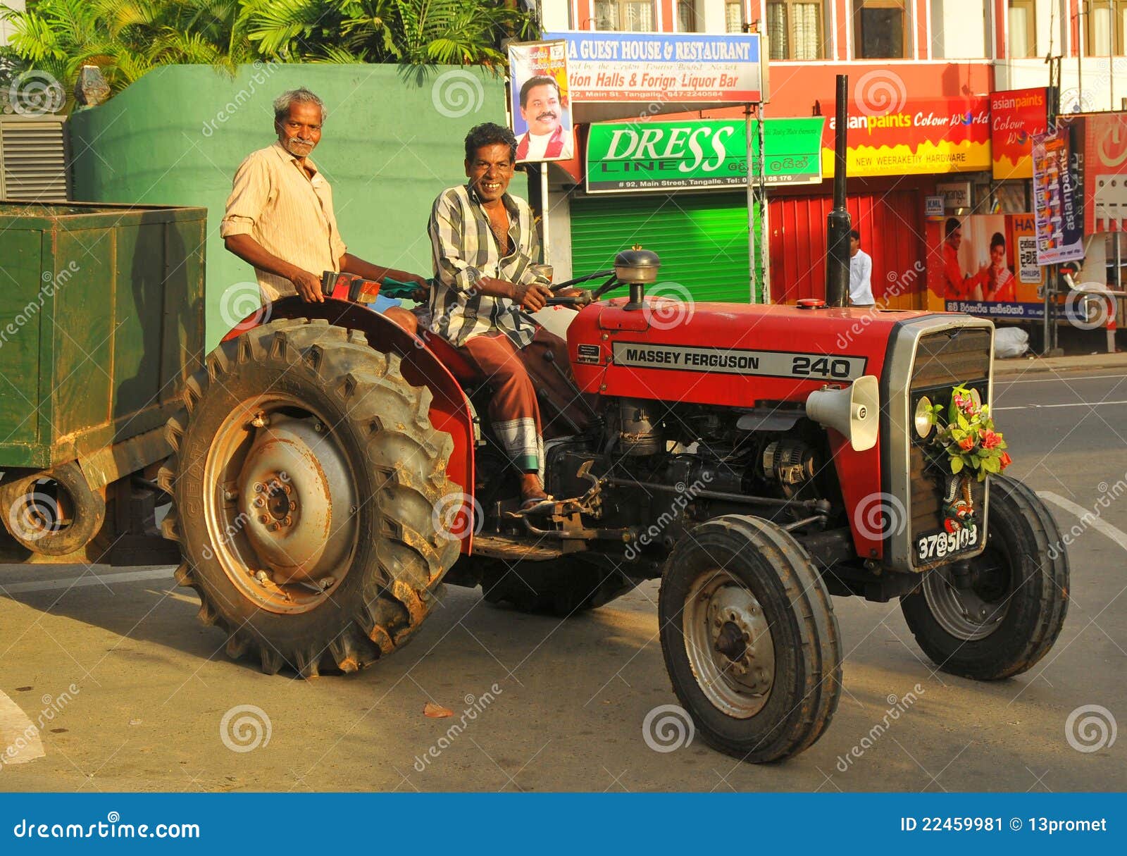 Tractor in Town Tangalla (Sri Lanka) Editorial Photo Image of town