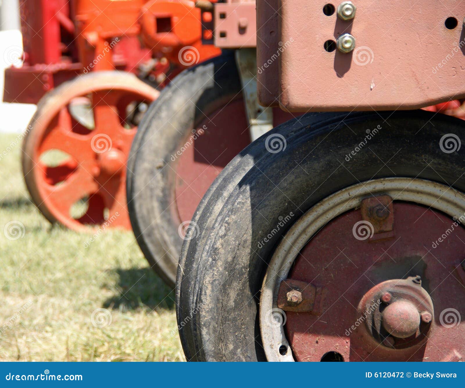 Tractor Wheels stock photo. Image of antique, farming 6120472