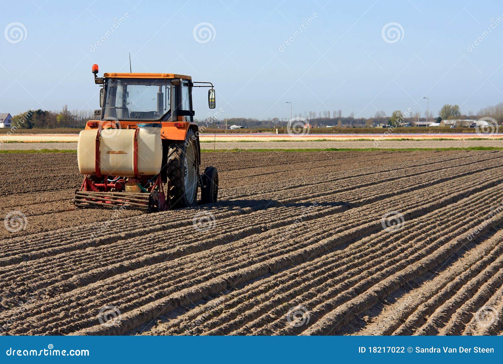 Tractor Working on the Field Stock Photo Image of soil, dutch 18217022