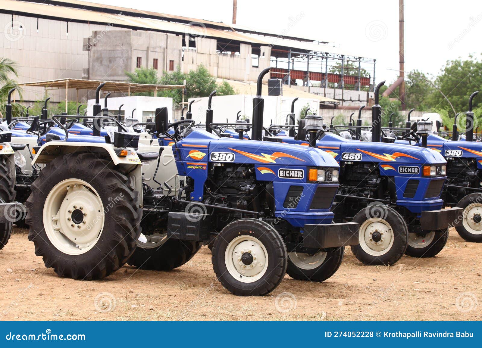 Tractors in the Factory India Editorial Stock Photo Image of land