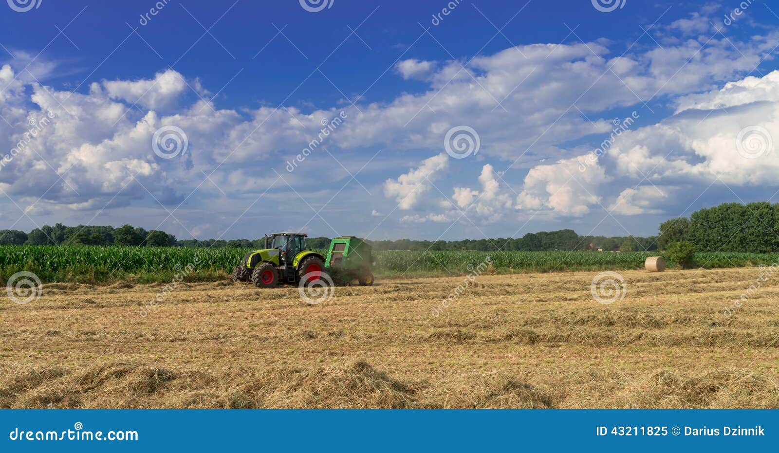 Tractors and harvesting stock image. Image of field, harvest 43211825