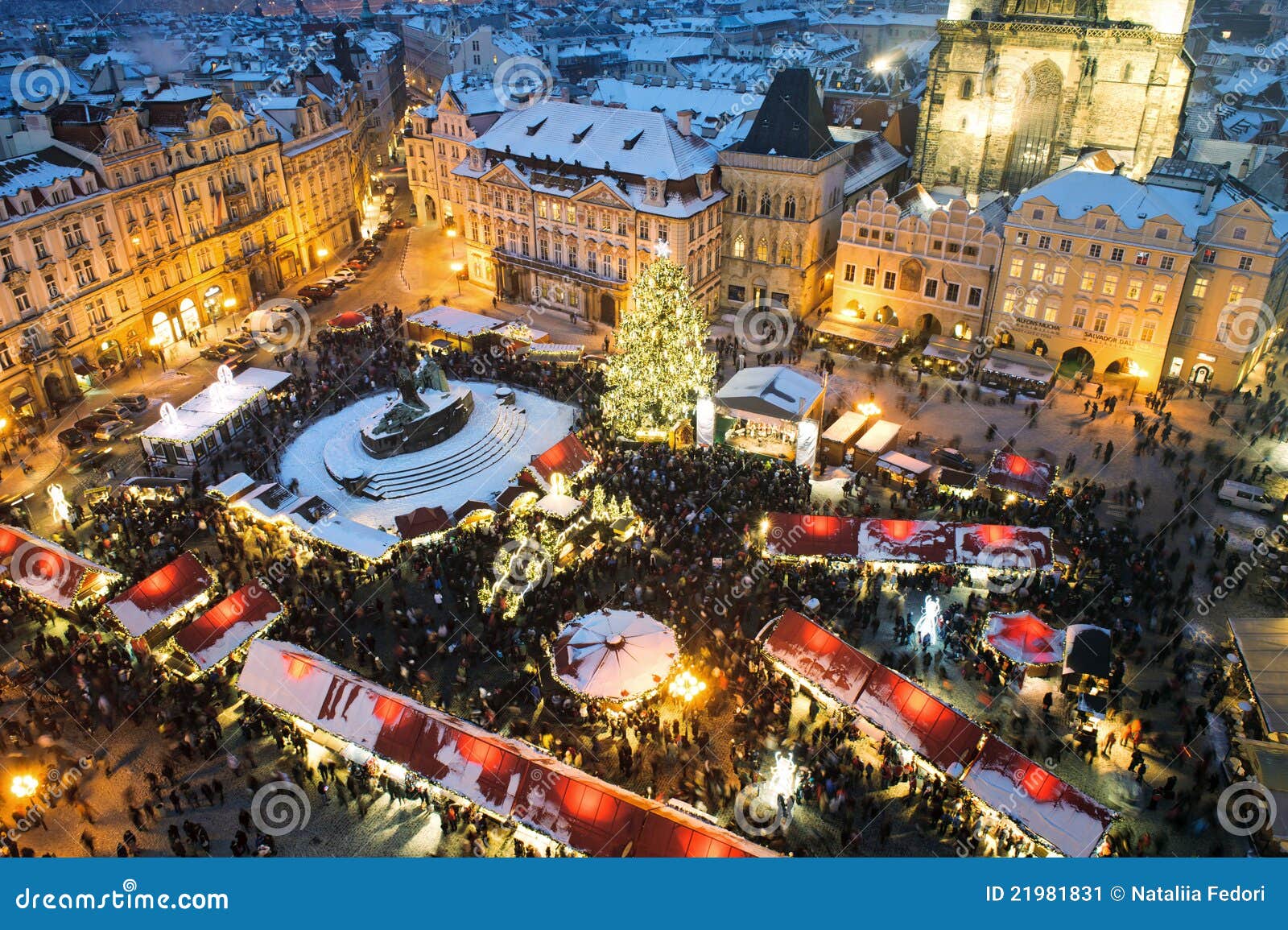 Trade Fair in Prague. Christmas Stock Image Image of ancient