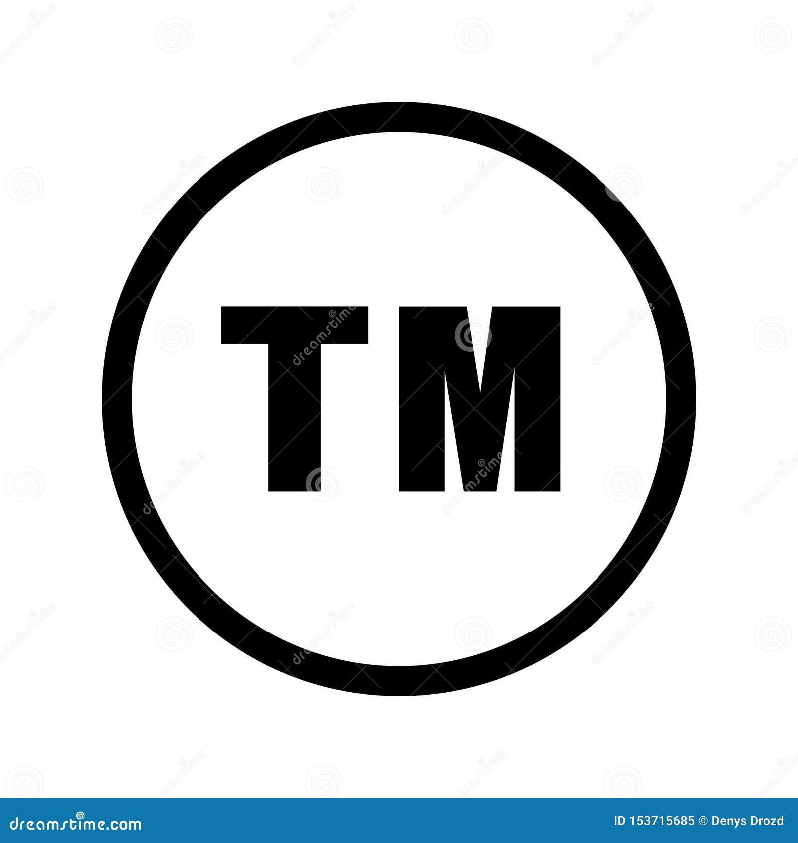 Trade Mark Vector Icon. Legal Identity Illustration Logo Template ...