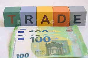Trade Word And Euro Currency On The Table Stock Image Image Of Trade Word And Euro Currency On The Table Stock Image Image Of