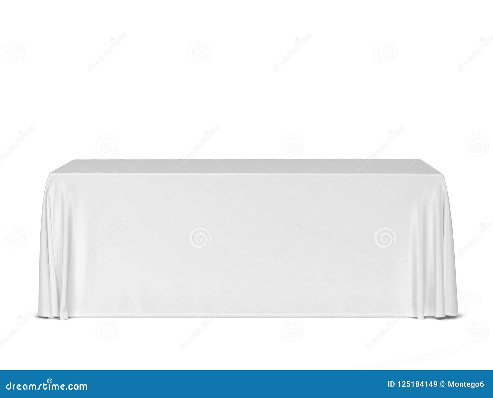 Download Tradeshow Tablecloth Mockup Stock Illustration Illustration Of Template Table 125184149