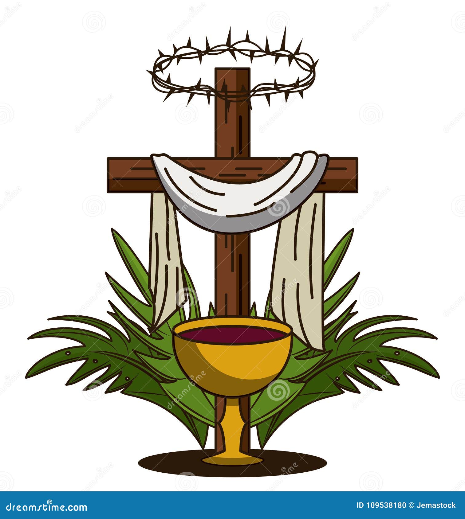 Tradición Del Católico De La Semana Santa Ilustración del Vector -  Ilustración de espiritual, cristianismo: 109538180