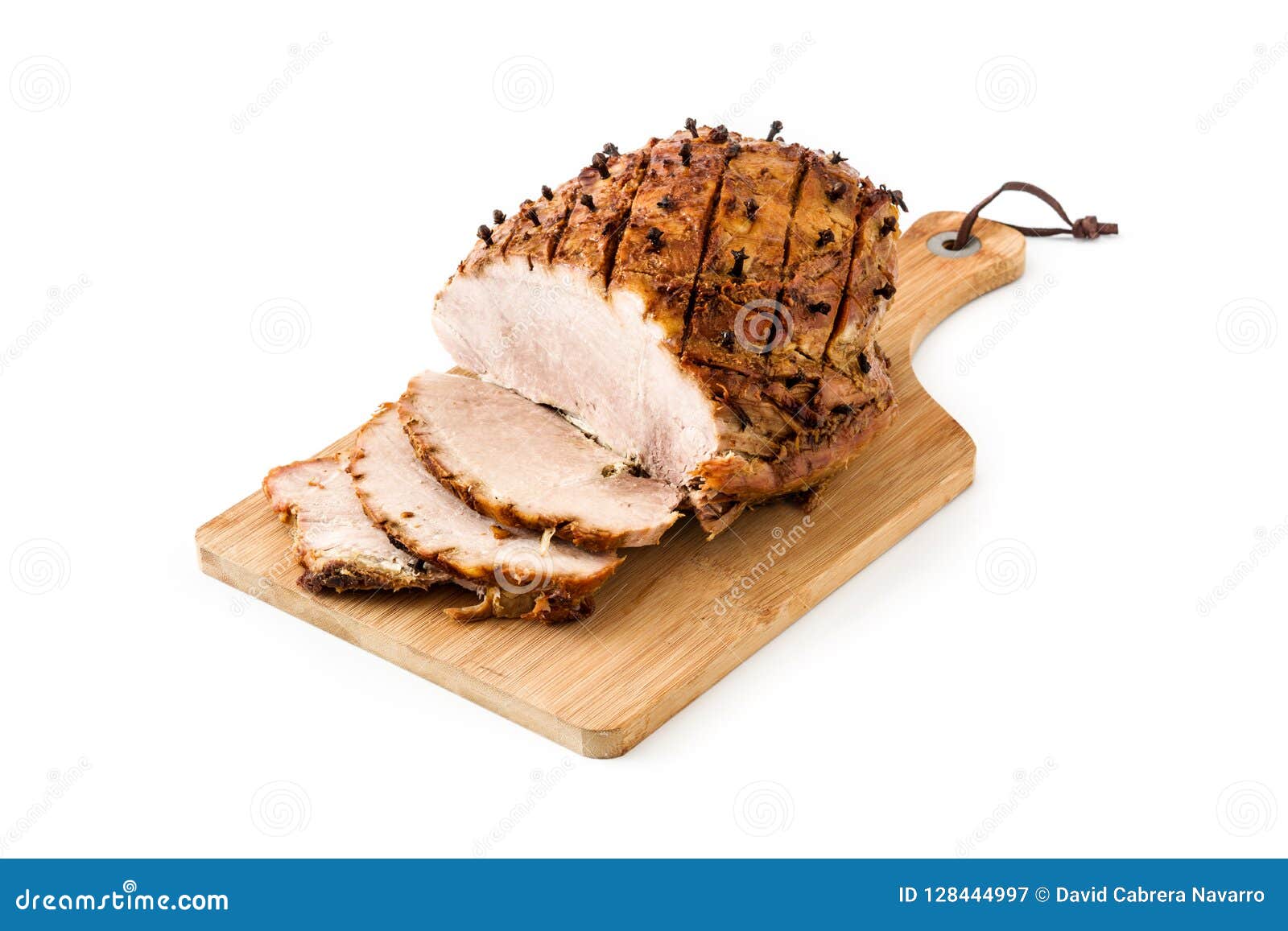 tradicional homemade honey glazed ham for holidays 