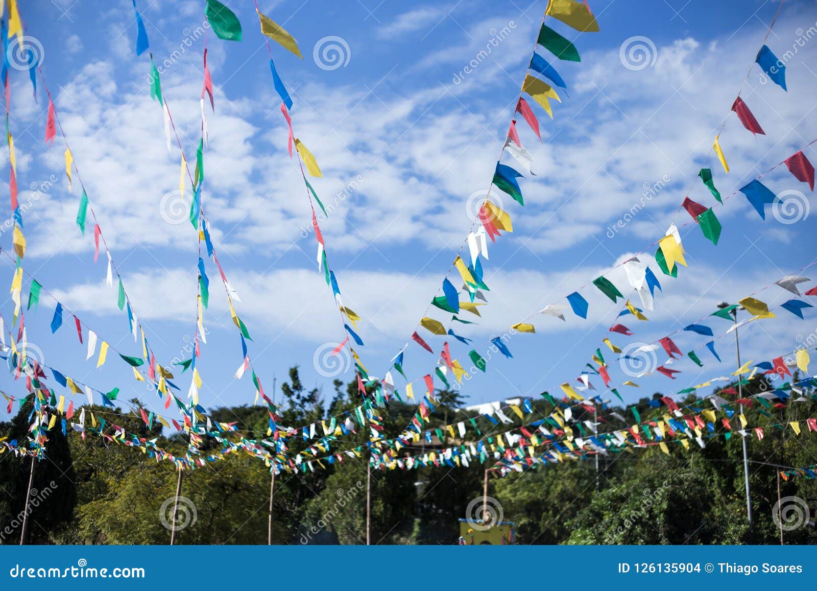 a tradicional view of the junina festival/ festa junina