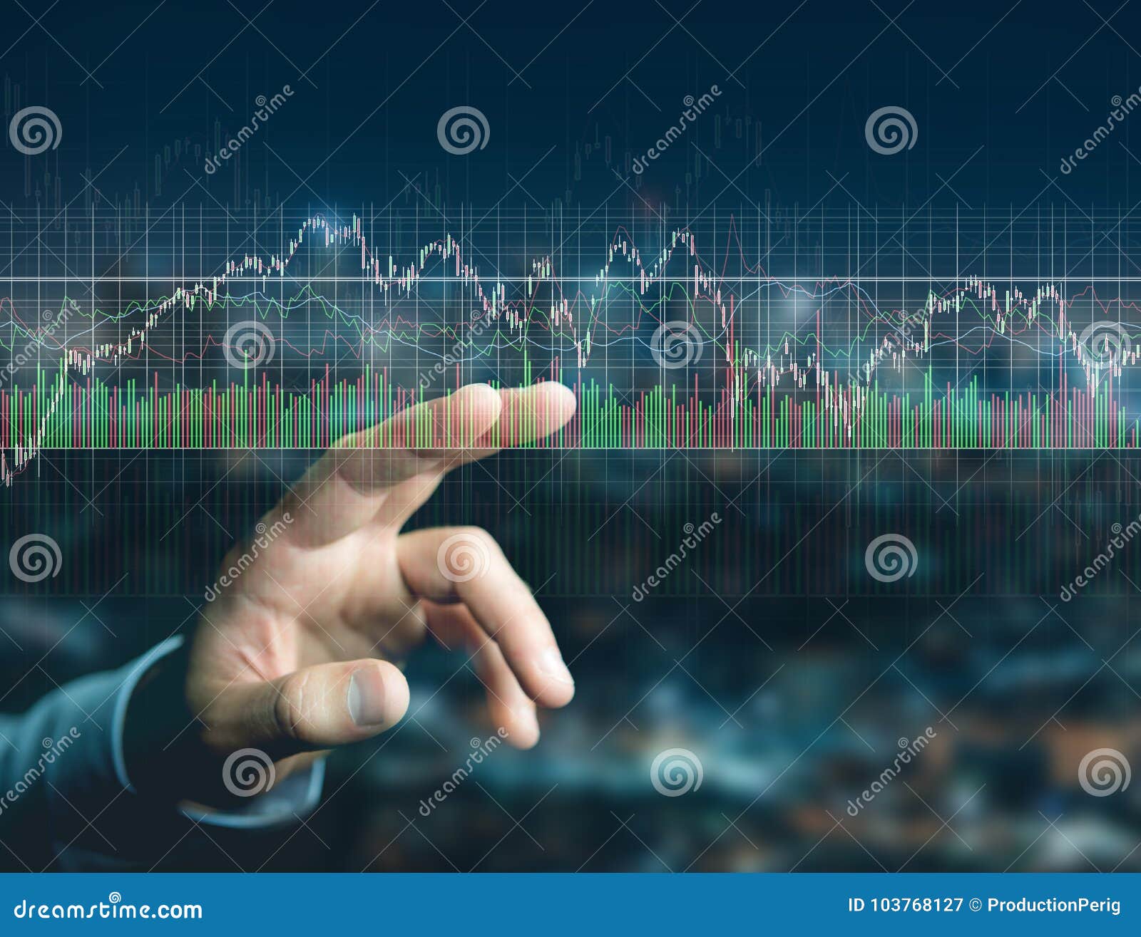 Trading Forex Data Information Displayed on a Stock Exchange Int Stock
