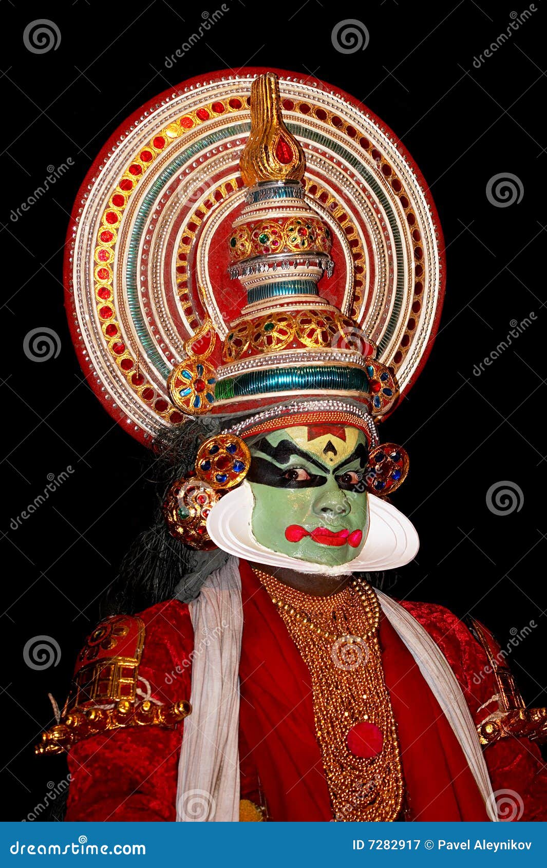 μαύρο tradional kathakali χορού δραστών