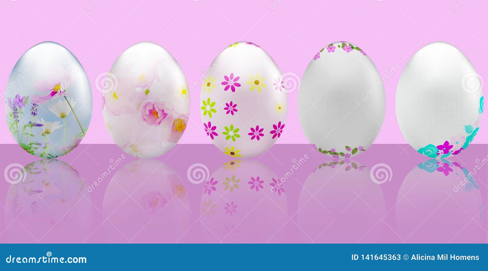 The Tradition of Chocolate Eggs in Easter Stock Illustration