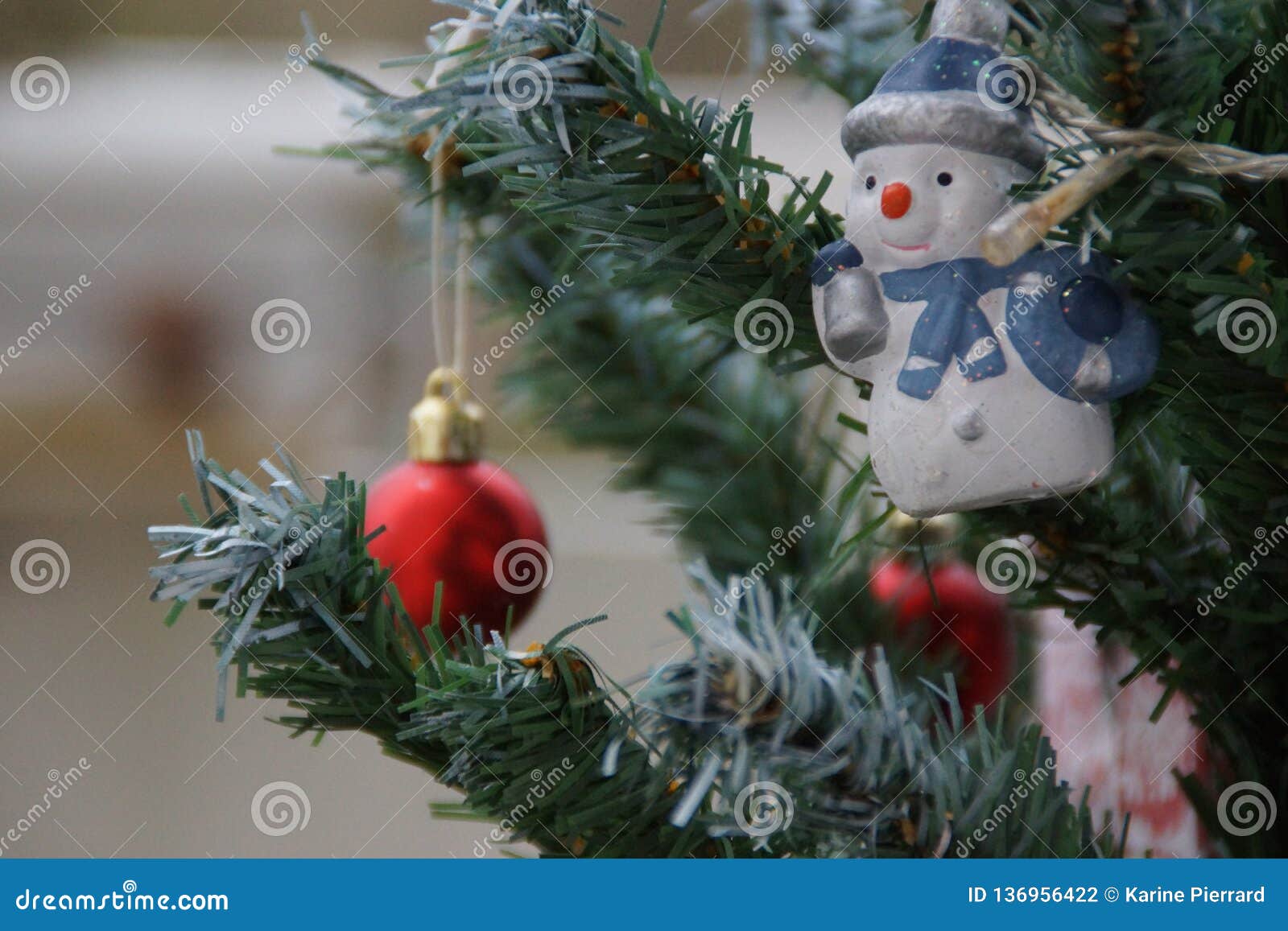 All Magic Of Christmas The Tree And Its Decorations Stock Photo