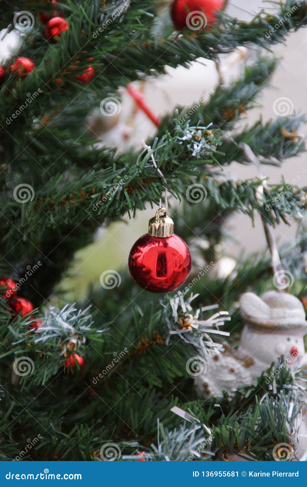 All Magic Of Christmas The Tree And Its Decorations Stock Image