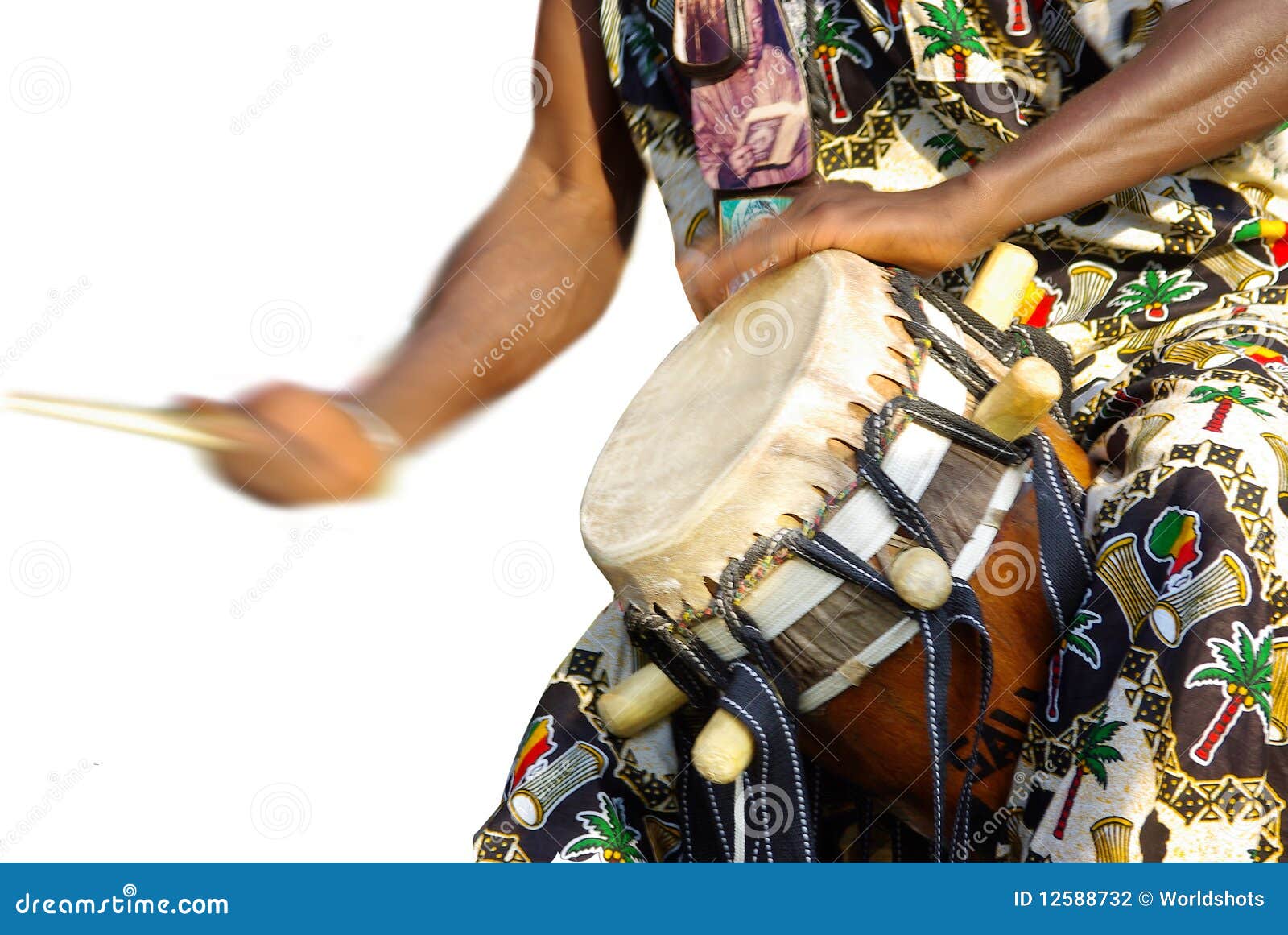 traditional african drum player