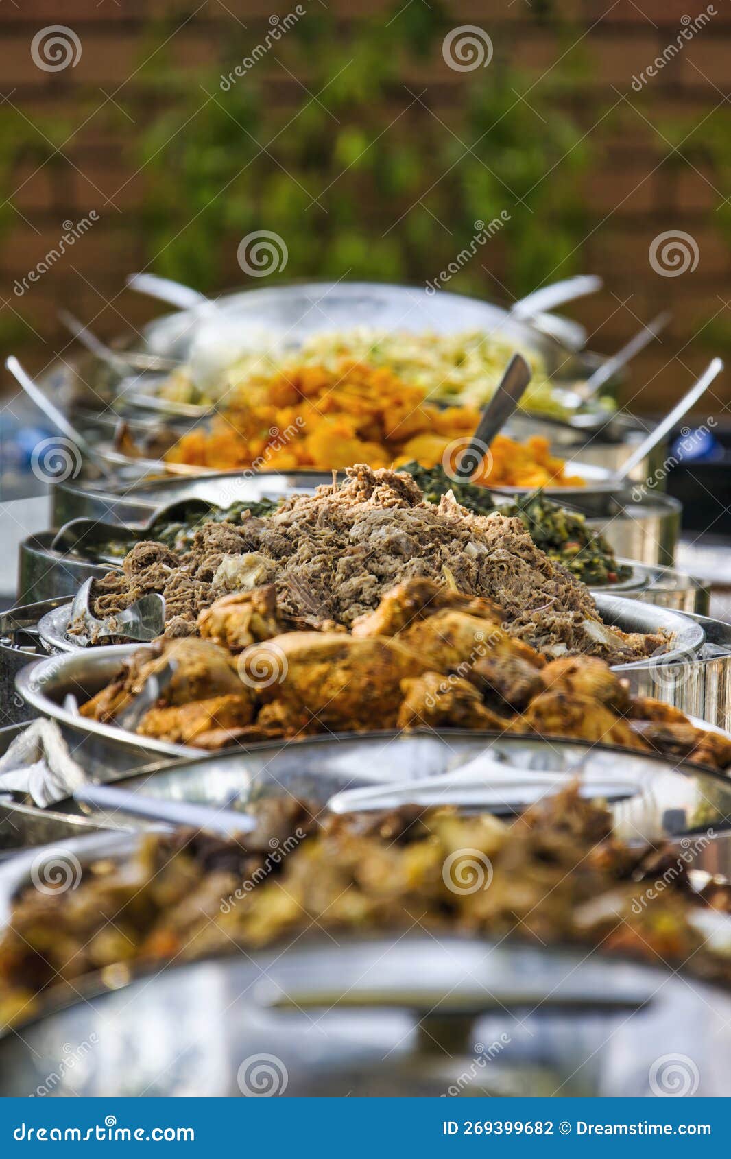 traditional african food at a festivity