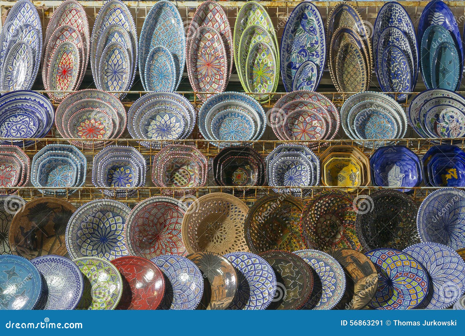 Traditional Arabic Ceramics Stock Photo Image 56863291