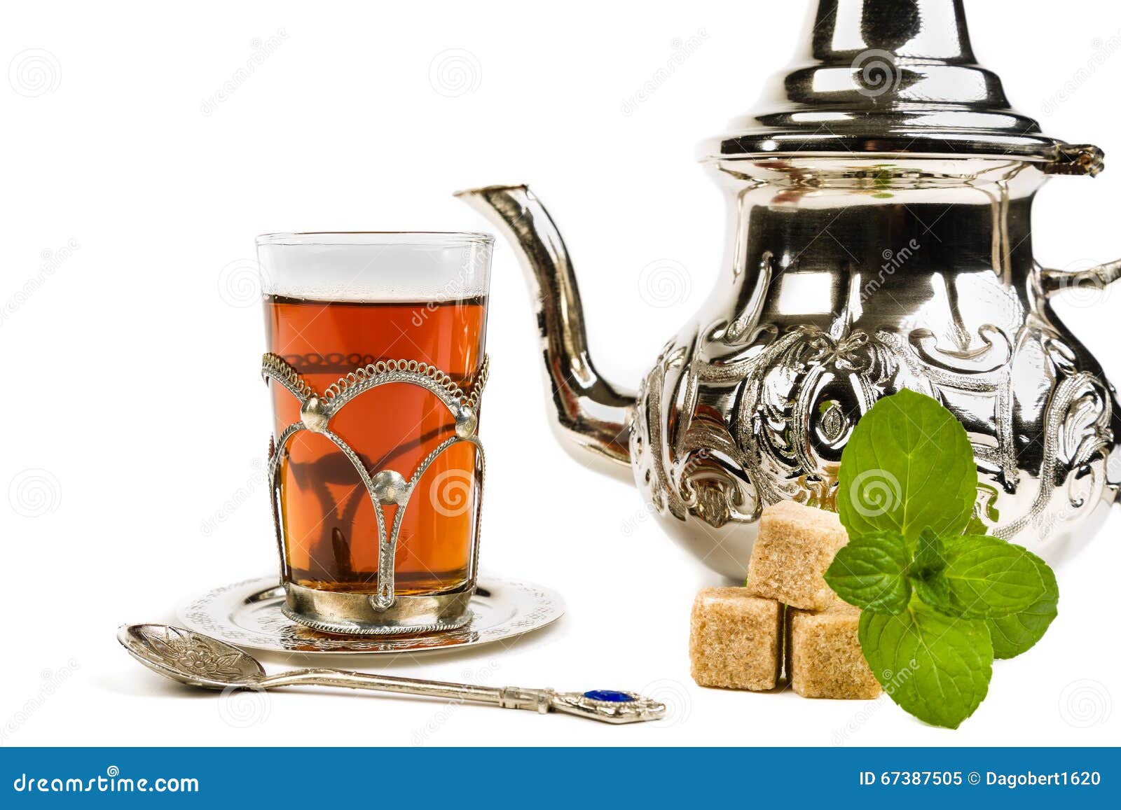 Traditional Arabic Mint Tea Stock Image Image of herb, sugar 67387505