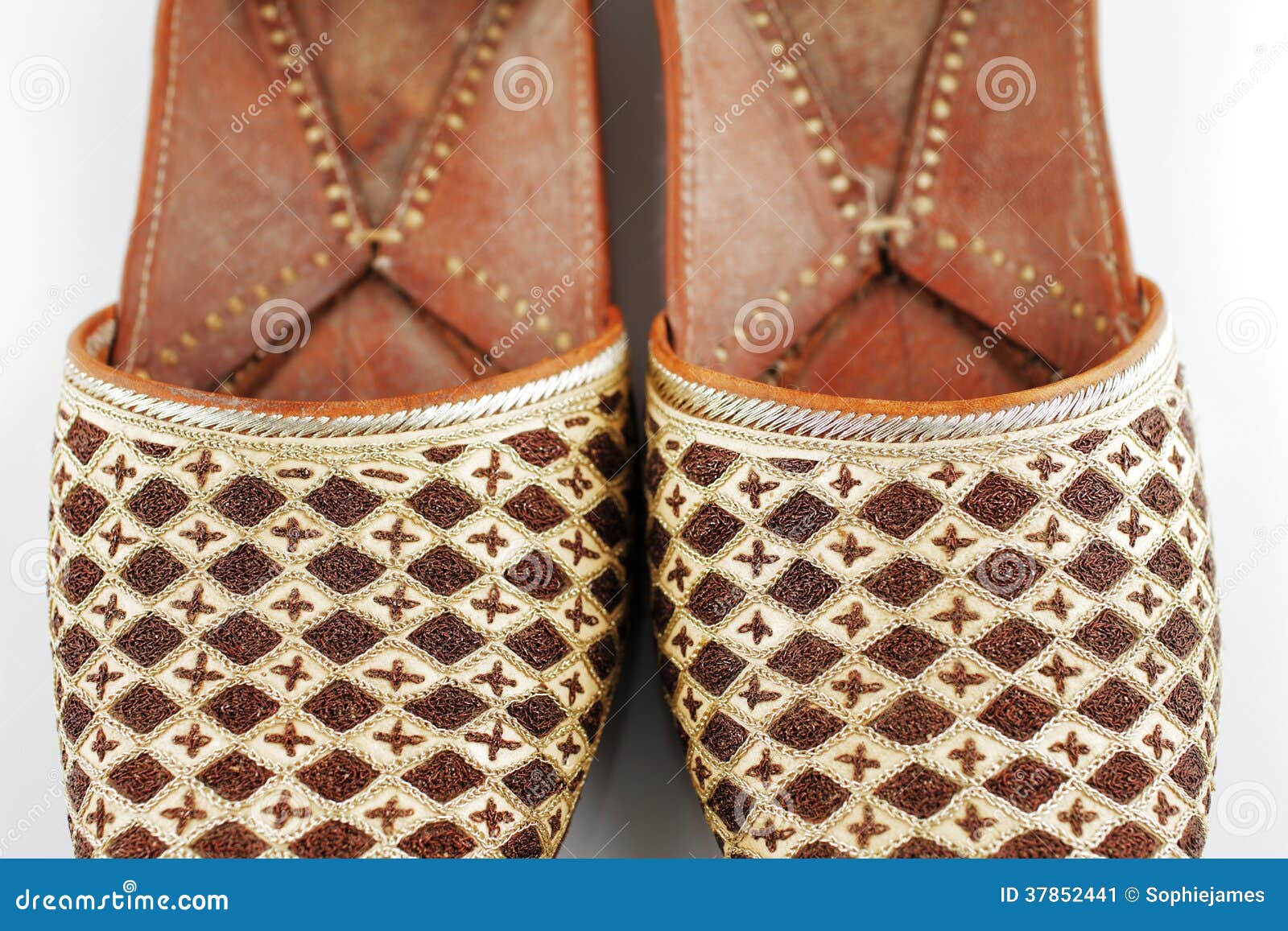Traditional Arabic Slippers Stock Image Image of handmade, fashion