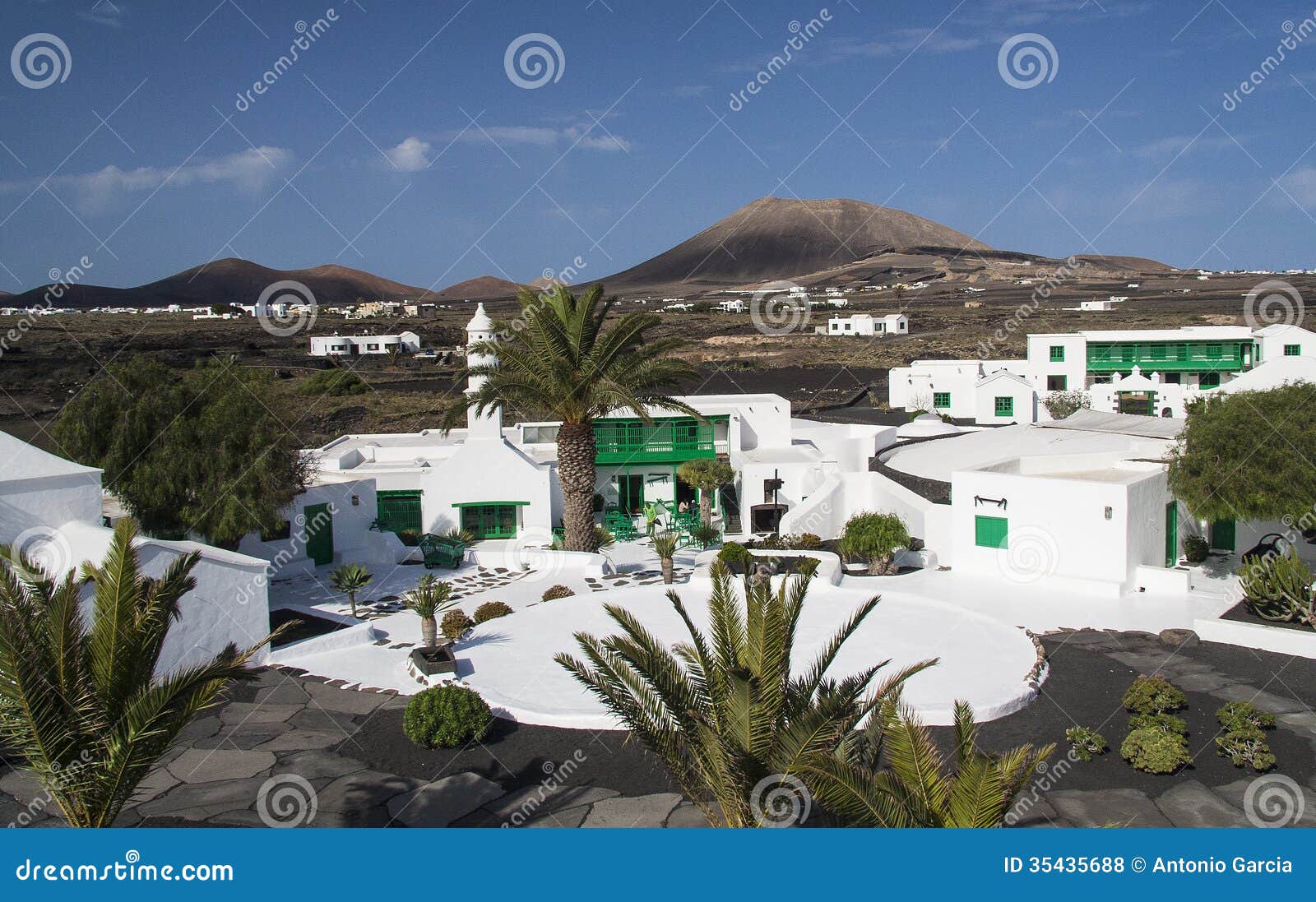 Traditional Architecture In Lanzarote Stock Photo Image Of Elegance Blue
