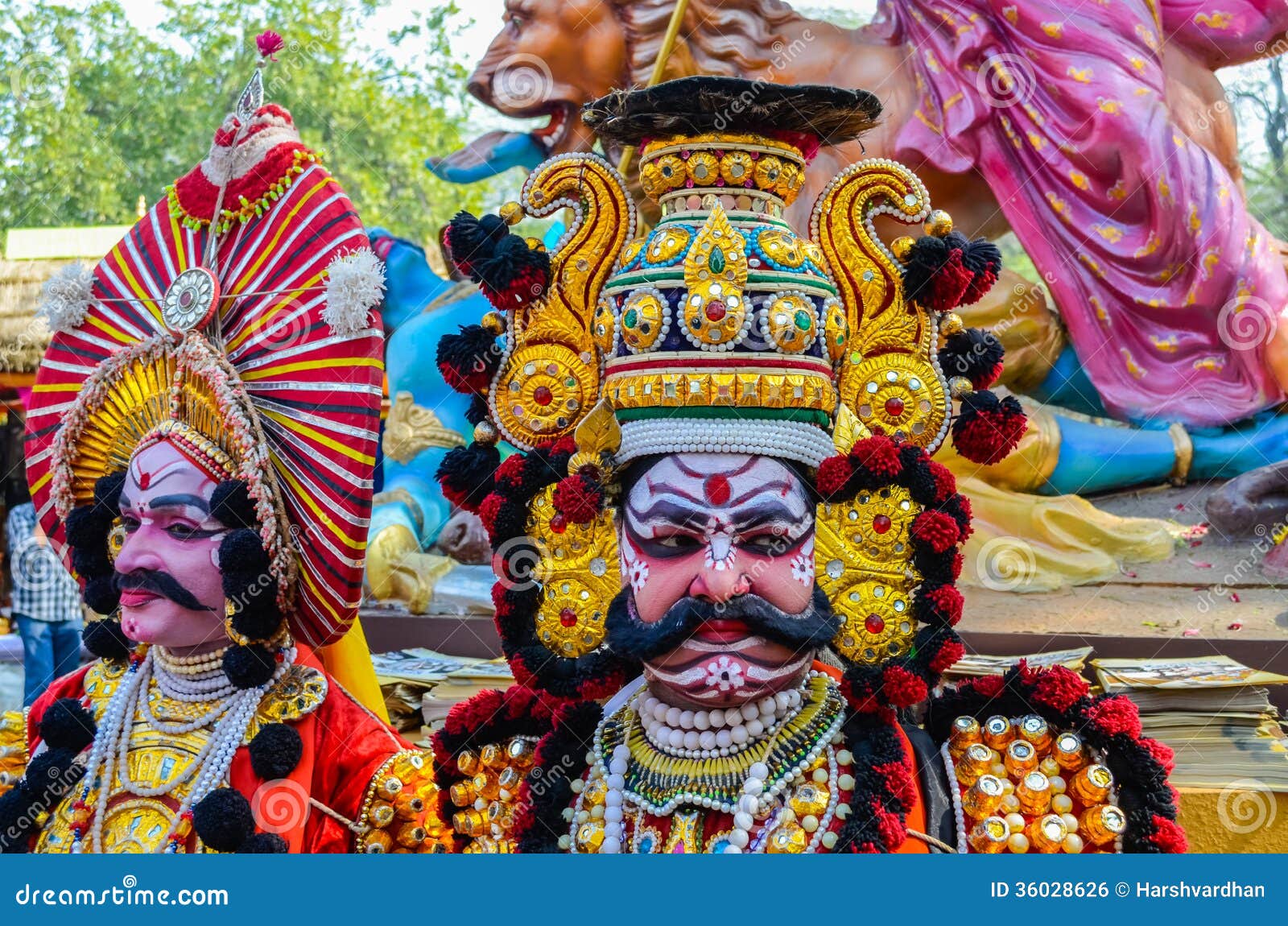 Traditional Artist Performing Yakshagana Editorial Photo - Image ...