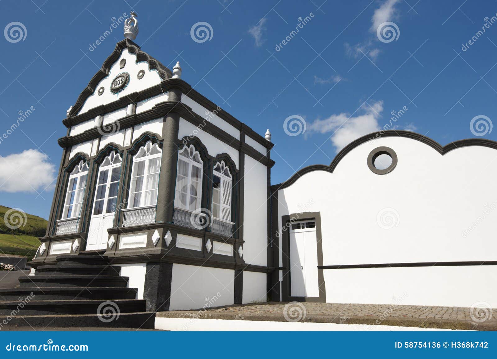 traditional azores chapel. imperio do porto martins. terceira. p