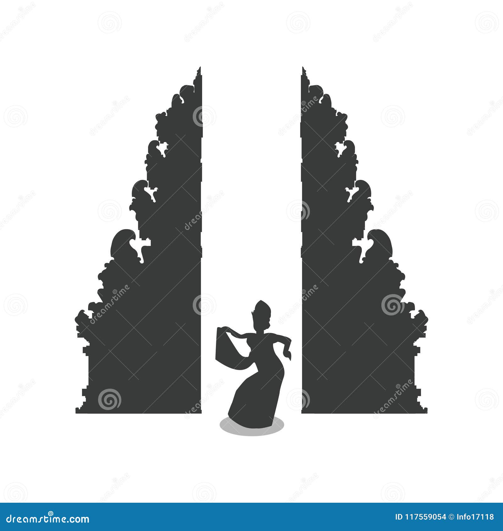 Bali Gate Vector Art, Icons, and Graphics for Free Download