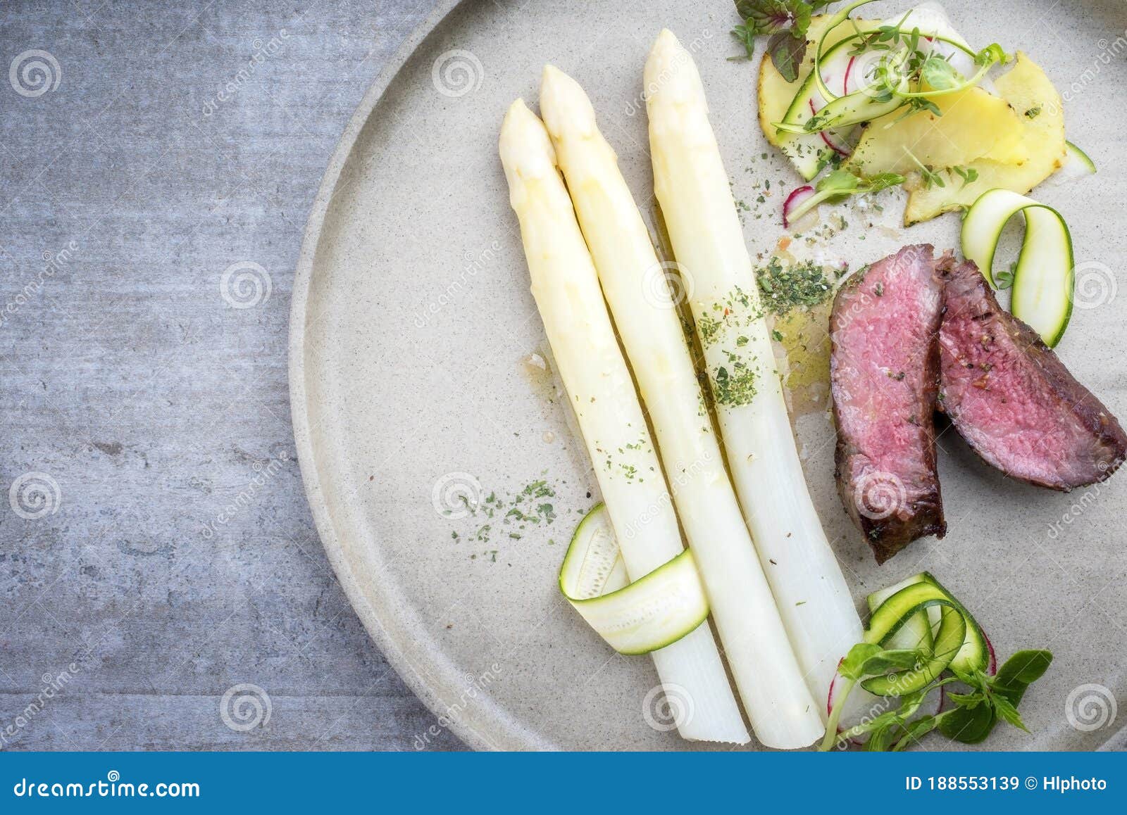 Traditional Barbecue Dry Aged Sliced Filet Steak with White Butter Sauce and Roast Stock Image - Image of barbecue, chateau: 188553139
