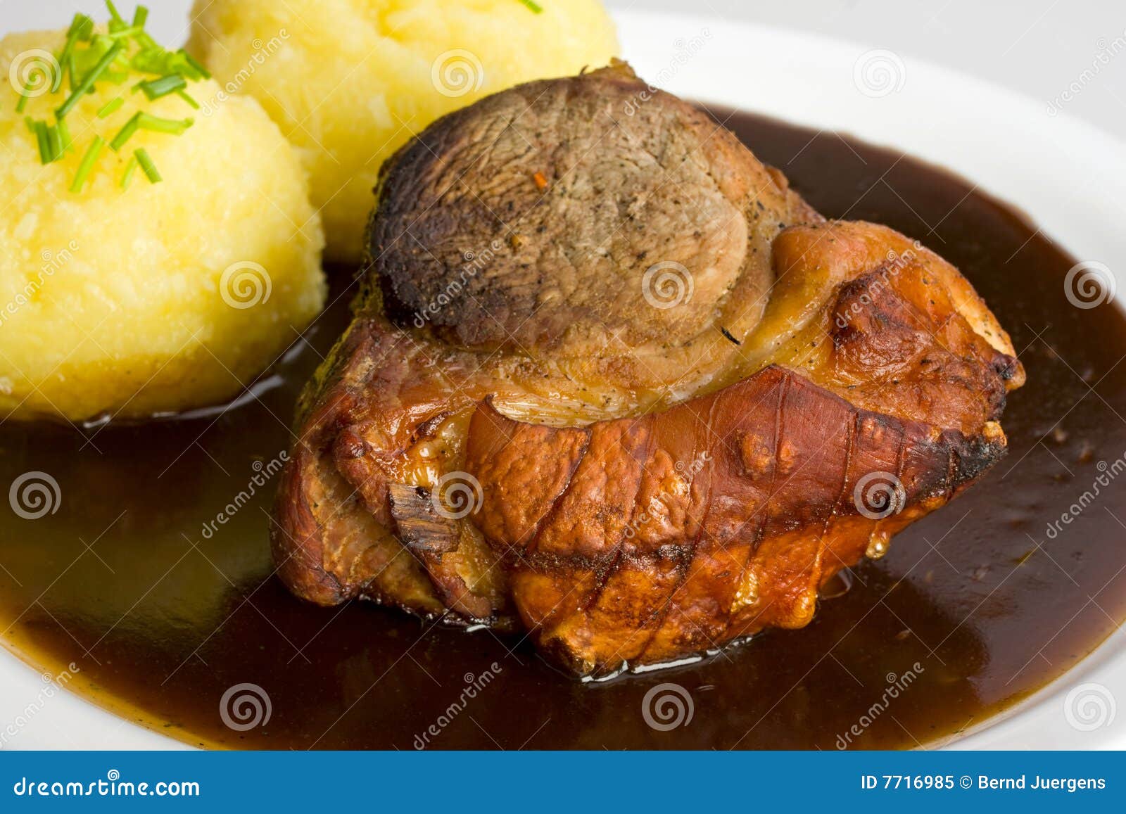 Traditional Bavarian Roast Pork Stock Image - Image of beer, meat: 7716985