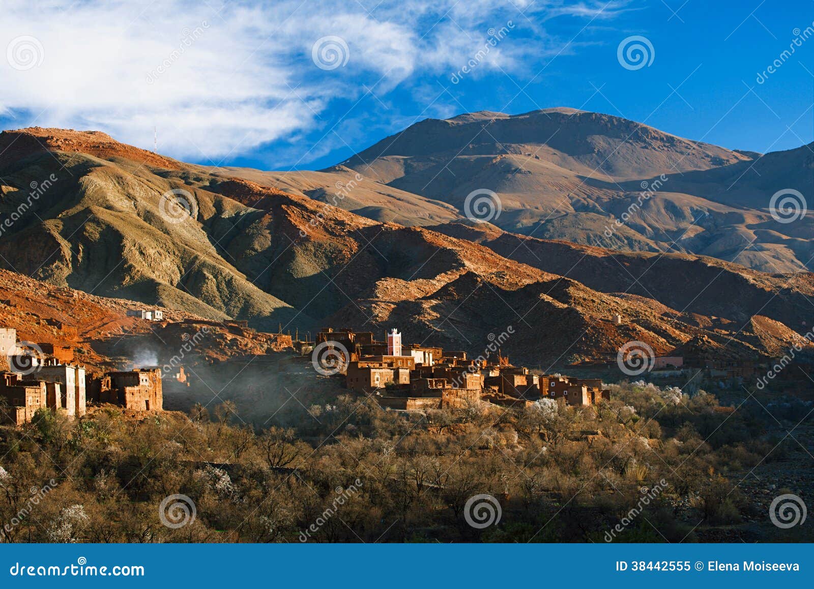 traditional berbers village in high atlas