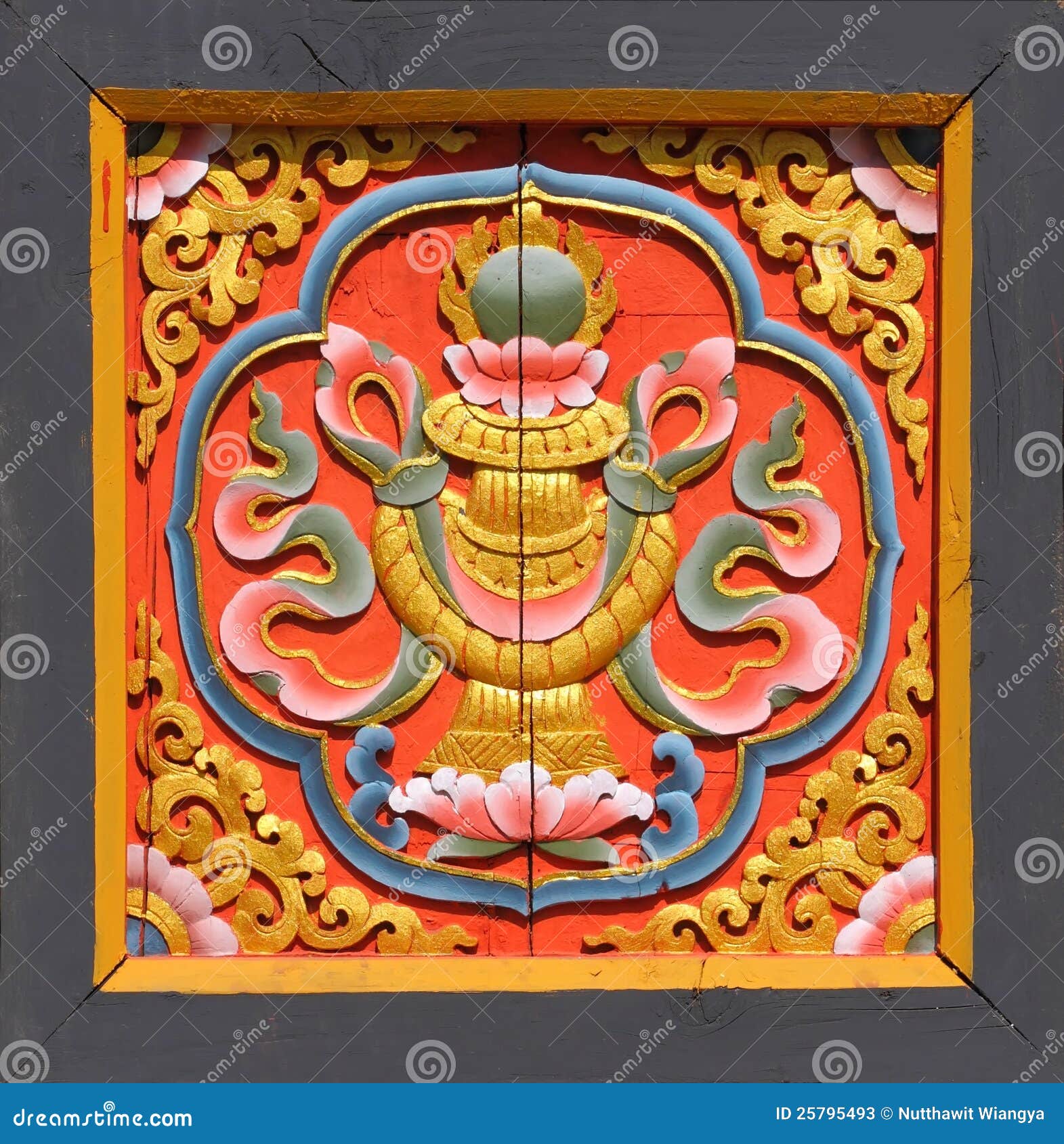 Traditional Bhutanese Style Art Stock Photos - Image: 25795493