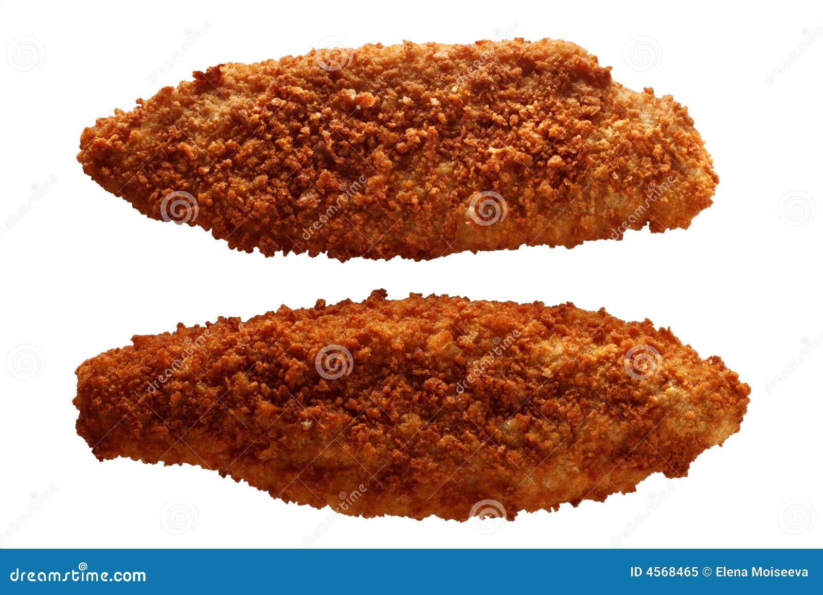 traditional breaded filleted fish 