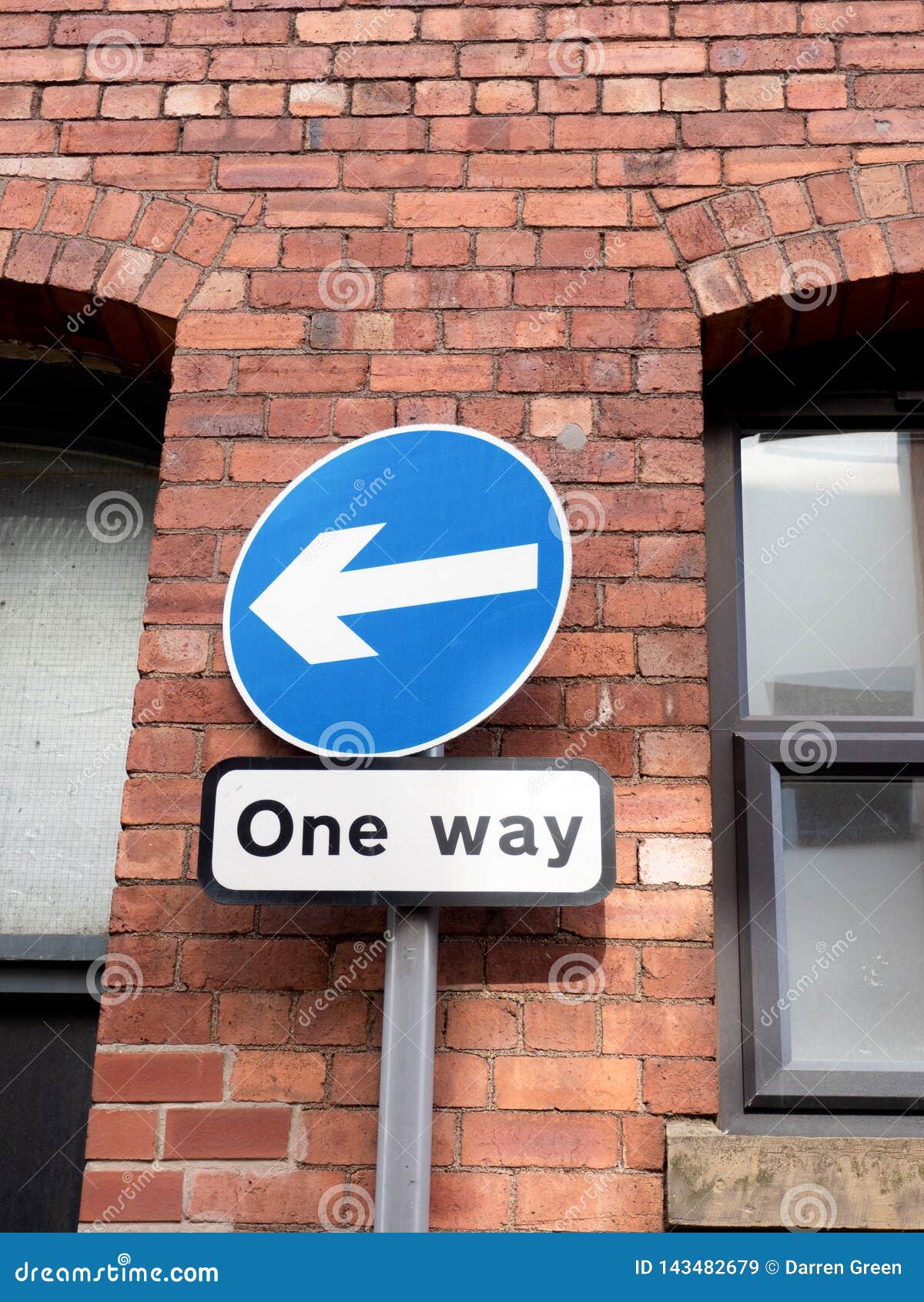 Road Sign Showing One Way Direction Stock Image - Image of ...
One Way Street Signs