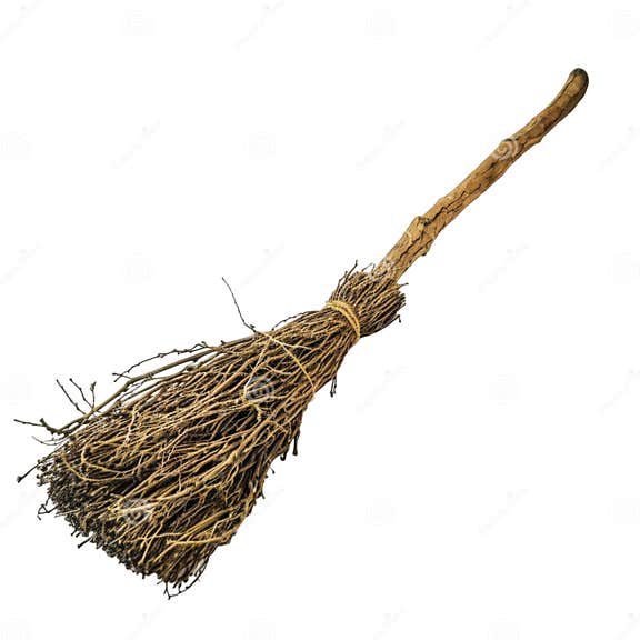 A Traditional Broom Made from Natural Twigs Stock Illustration A Traditional Broom Made from Natural Twigs Stock Illustration