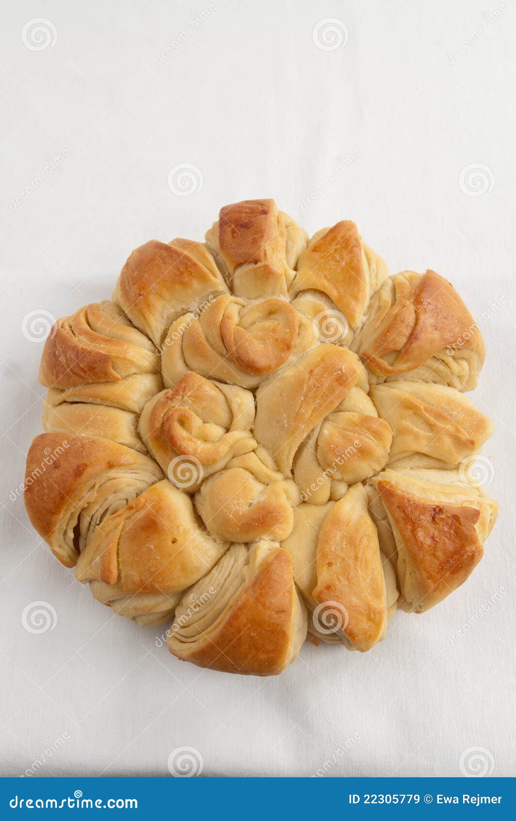 Traditional Bulgarian Christmas Pita Bread Stock Image Image of