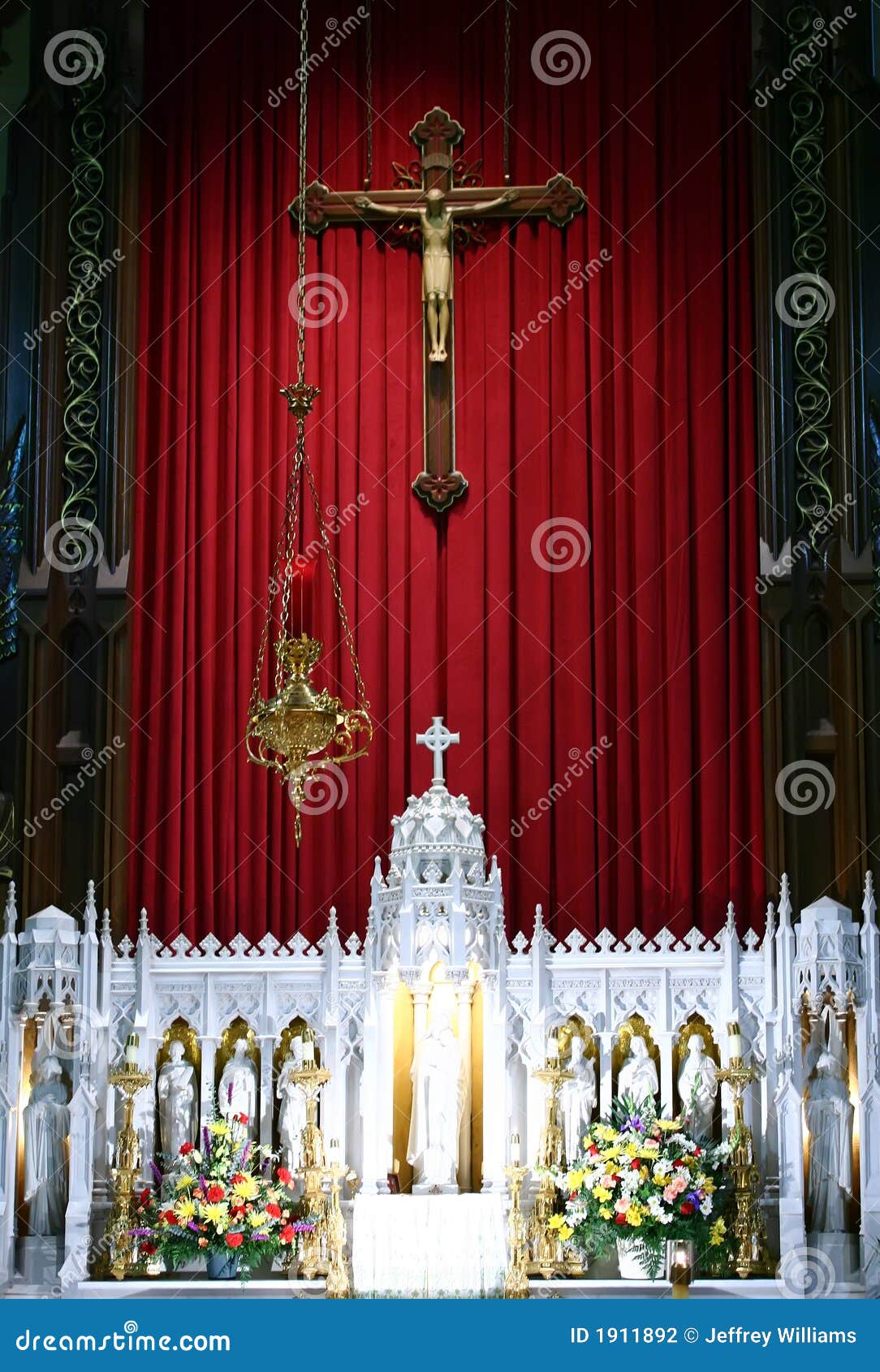 Traditional Catholic Church Altar Stock Photo Image 1911892