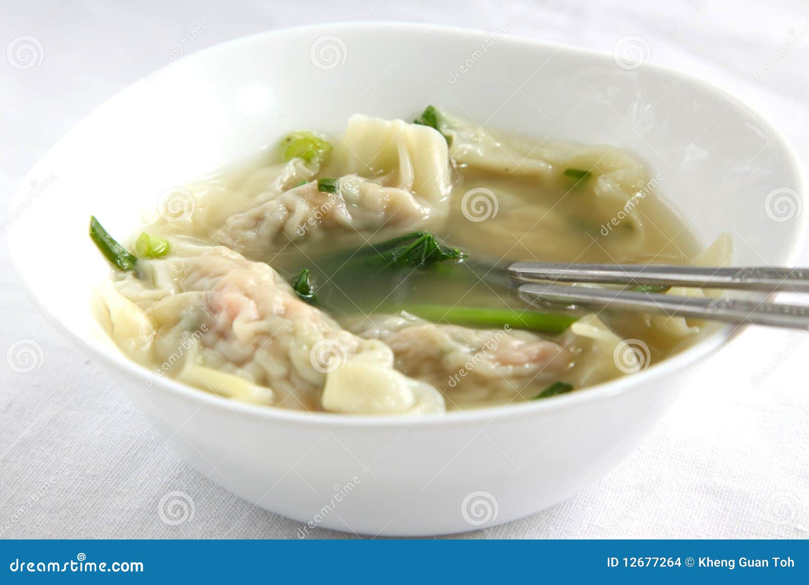 Traditional Chinese Dumpling Soup Stock Photo Image of meat