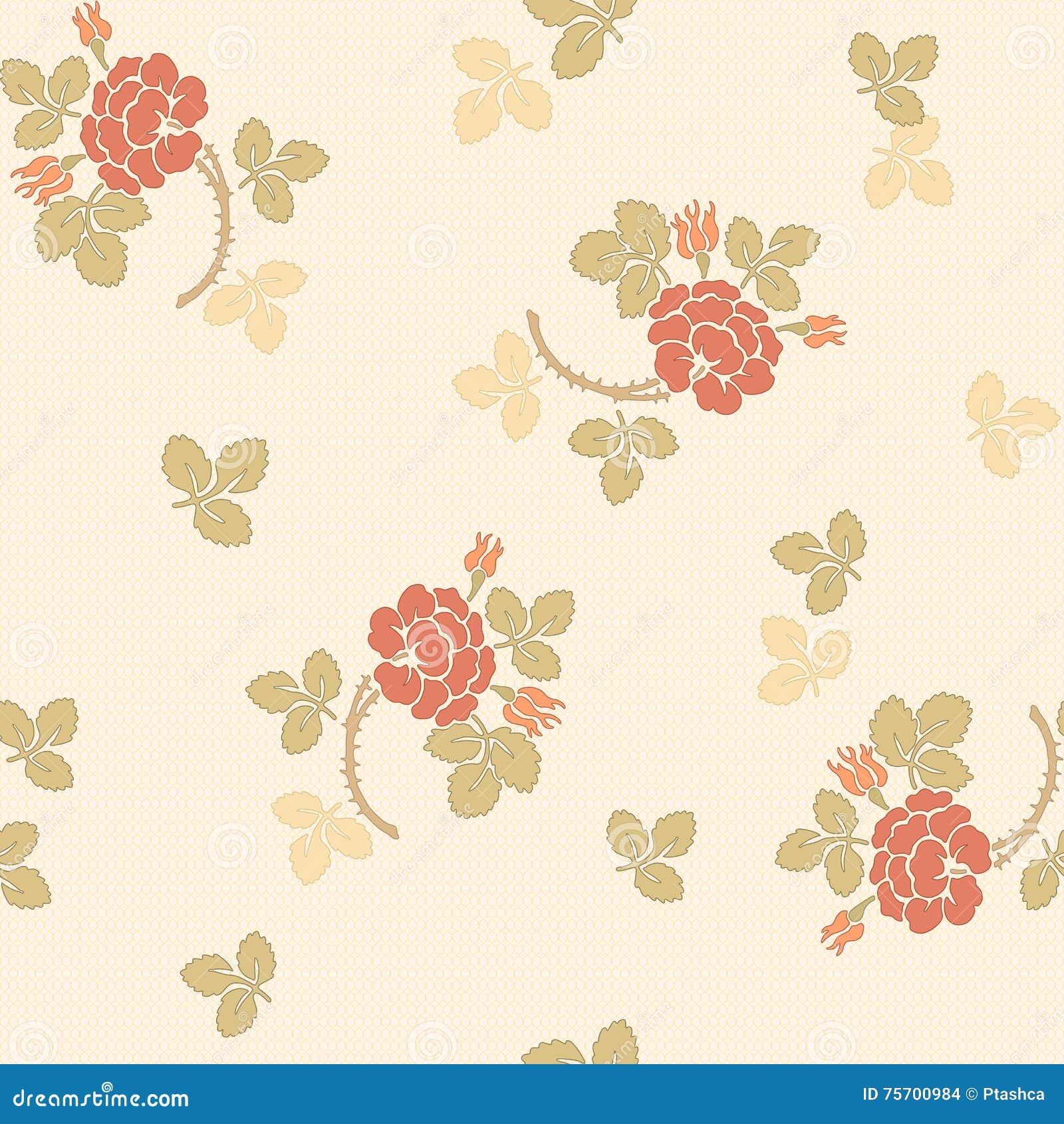 Traditional Chinese Floral Seamless Pattern for Your Design. Background.  Vector. Stock Vector - Illustration of paper, beautiful: 75700984