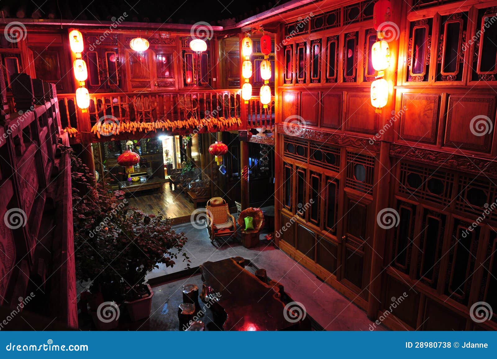 Traditional Chinese Hotel editorial stock photo. Image of house 28980738
