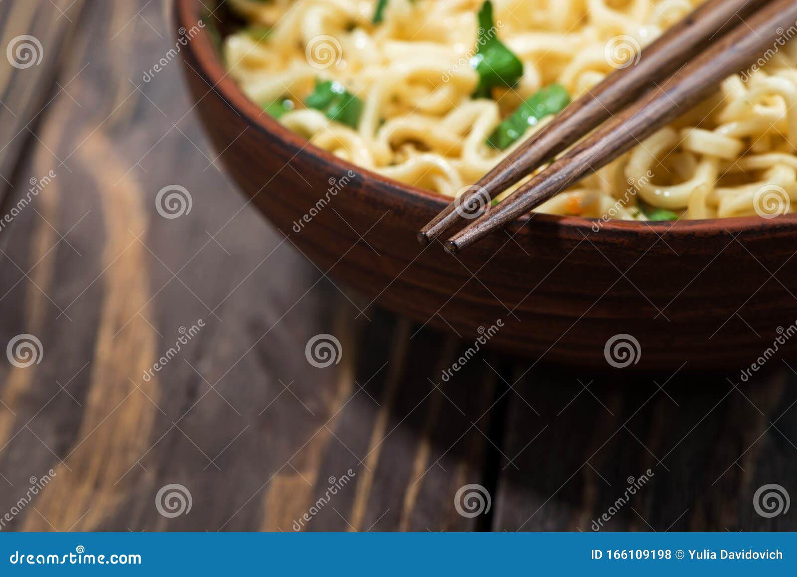 Traditional Chinese Noodles And Chopsticks, Selective Focus Stock Photo - Image of nutrition ...