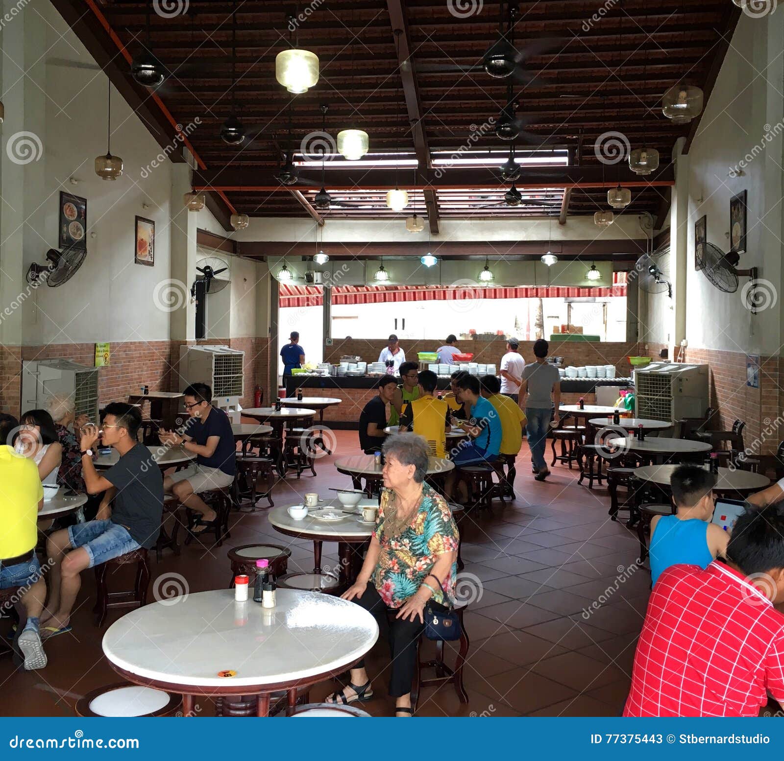 Traditional Chinese Restaurant in Penang Island Editorial Stock Photo