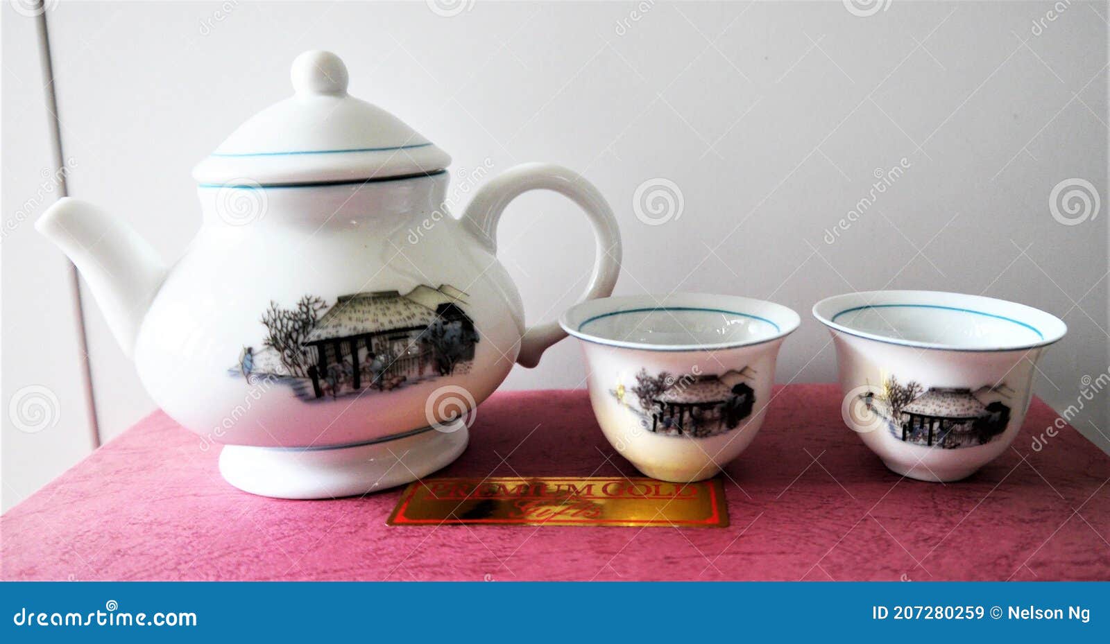 Traditional Chinese Tea Pot Set Stock Image Image of kettle, asian