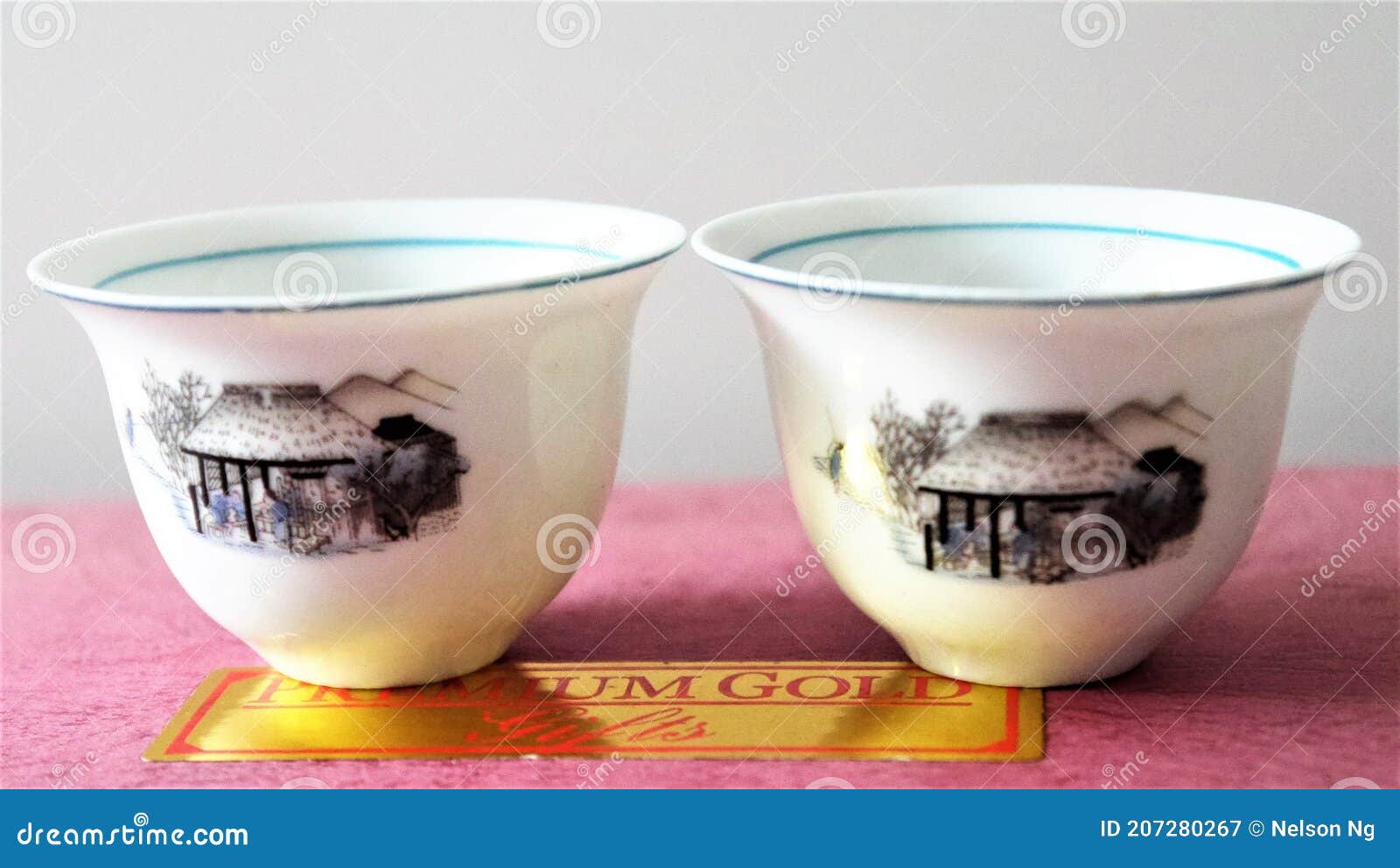 Traditional Chinese Tea Pot Set Stock Image Image of brown, green