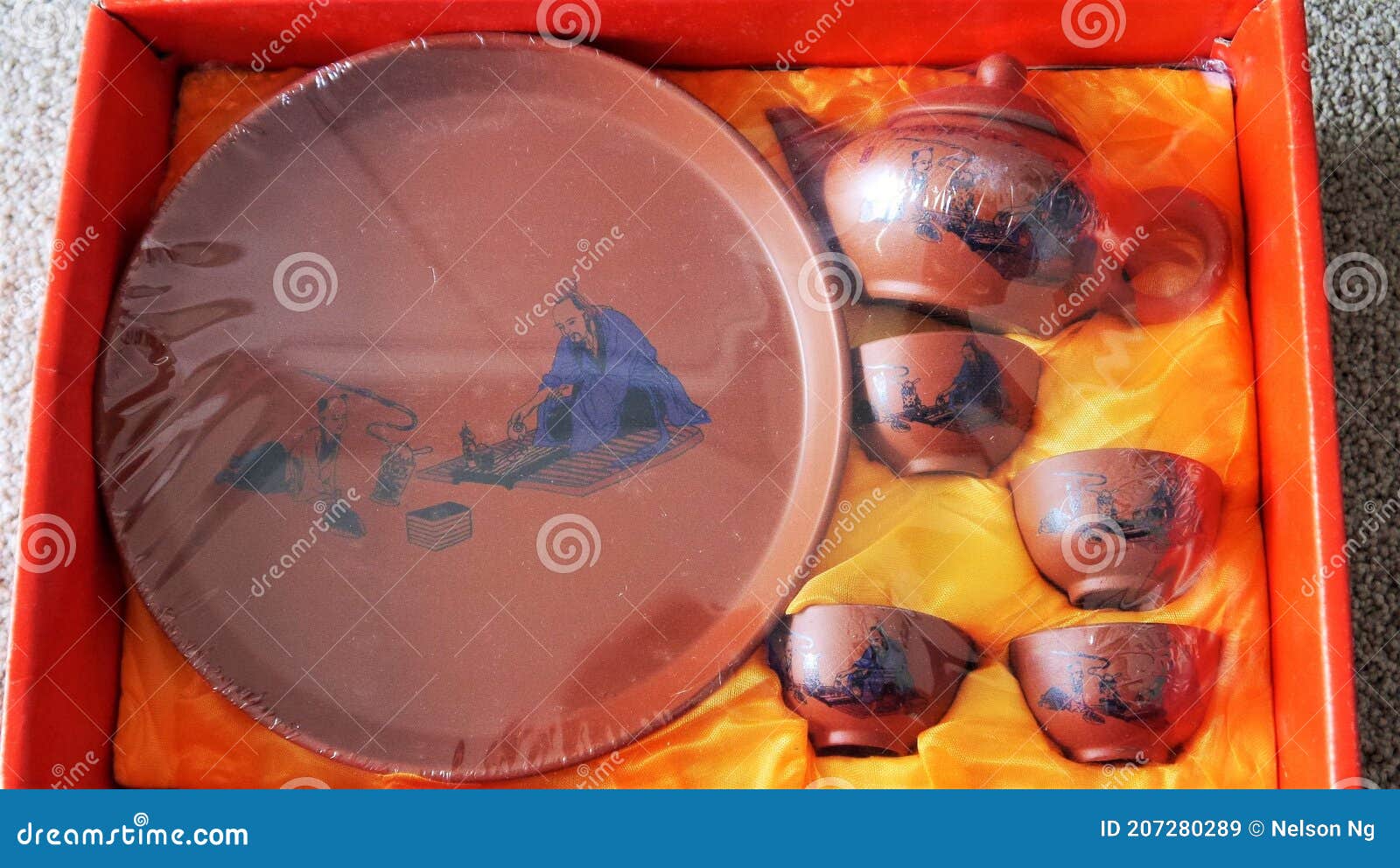 Traditional Chinese Tea Pot Set Stock Image Image of health, brewed