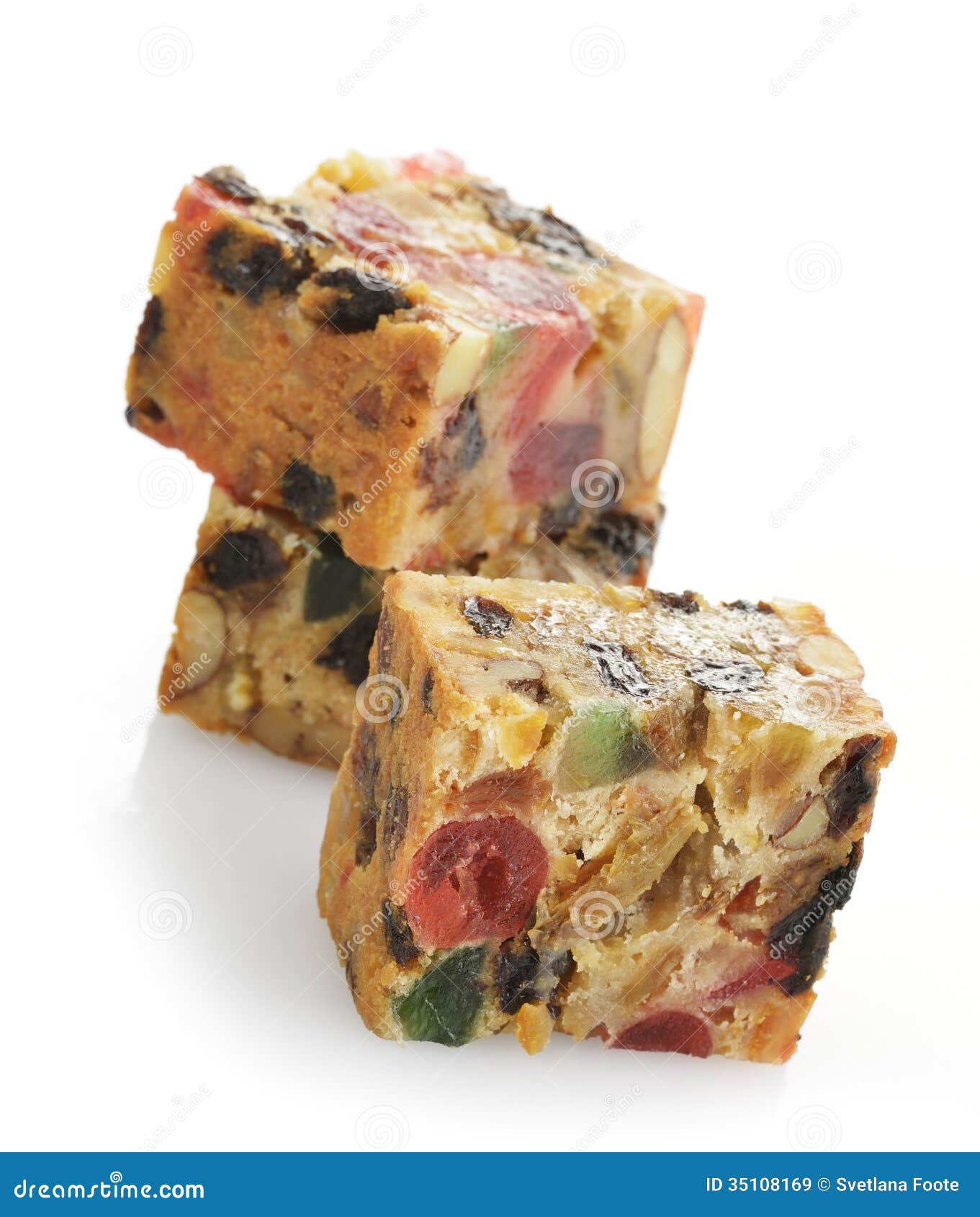 Traditional Christmas Fruit Cake Stock Image - Image of sweet, dessert