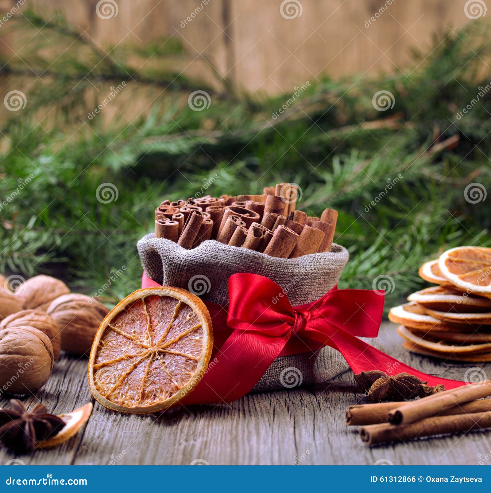 Traditional Christmas Spices Stock Photo Image of rustic, decoration
